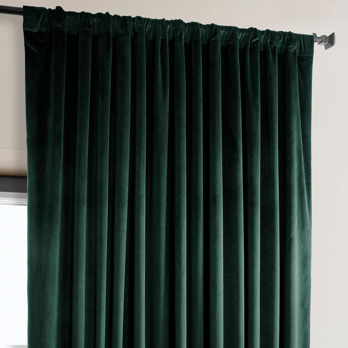 Rod Pocket & Back Tab & Rod Pocket & Hook Belt Velvet Blackout Curtains For Living Room Bedroom