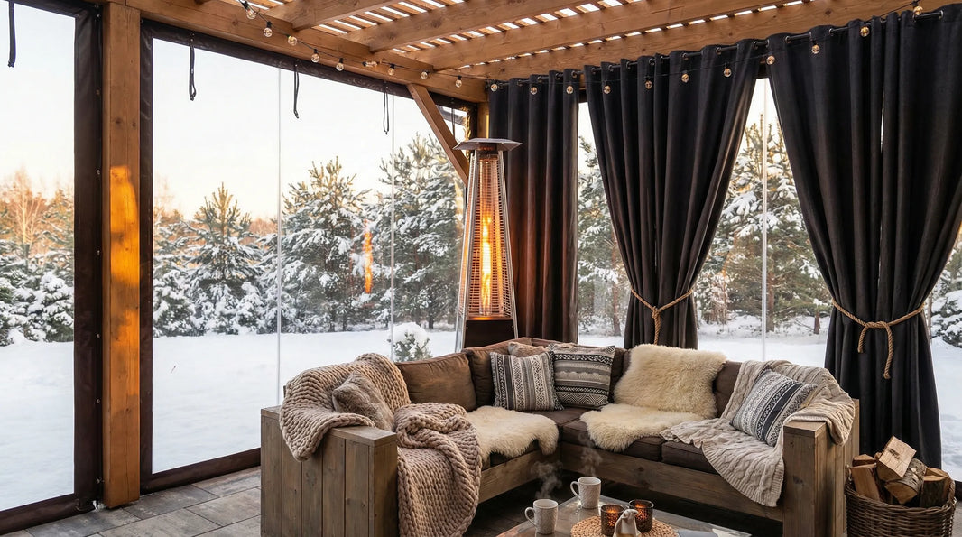 Extending Your Patio Season Clear Vinyl vs. Thermal Outdoor Curtains