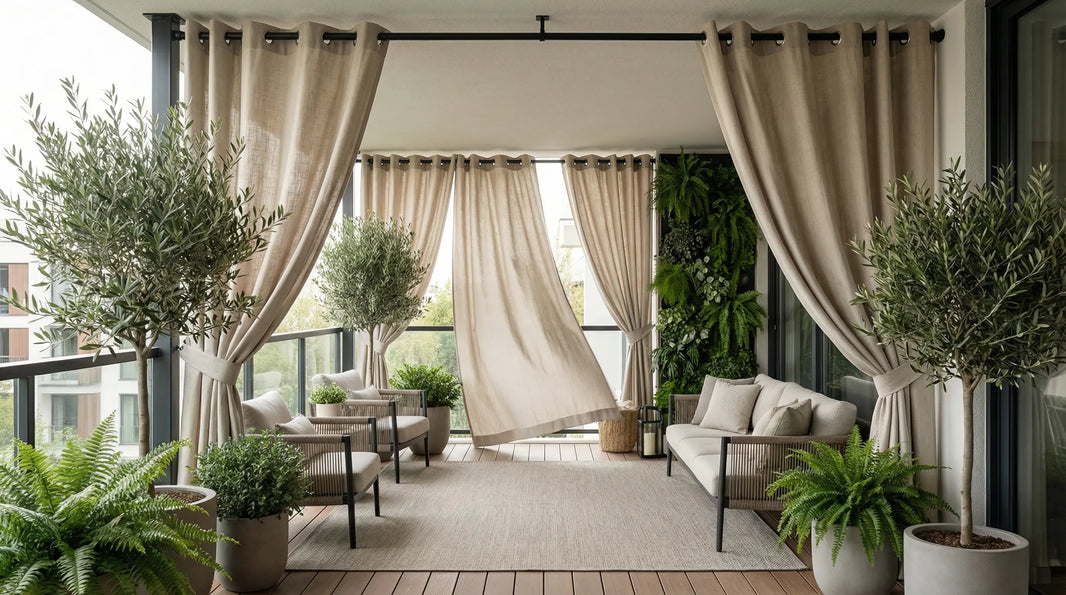 Why
Outdoor Curtains Fall Down (And How to Keep Yours Up Without
Drilling)