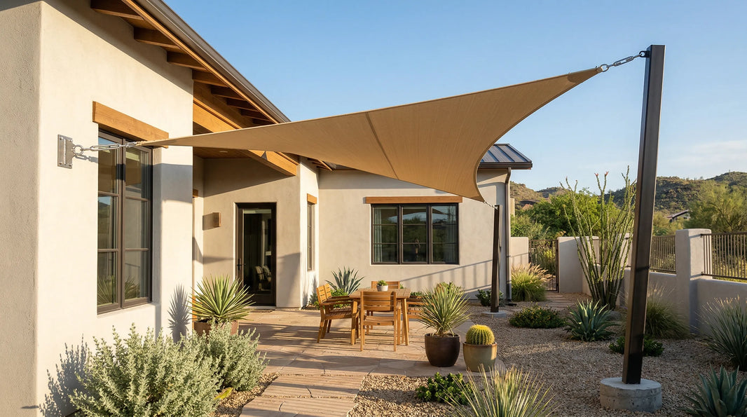 Can You Attach a Shade Sail to Stucco, Trees, or Roofs?