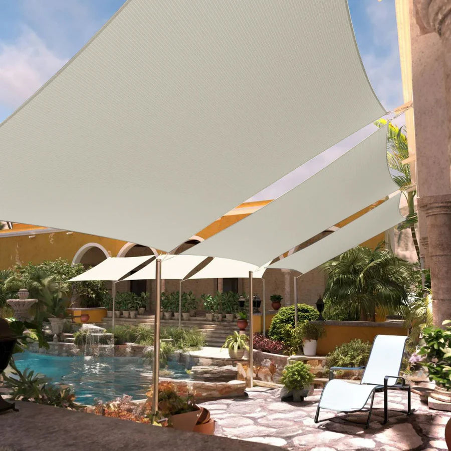 Clearance Sale Outdoor Waterproof Rectangle Sun Shade Sail for Patio/Pool