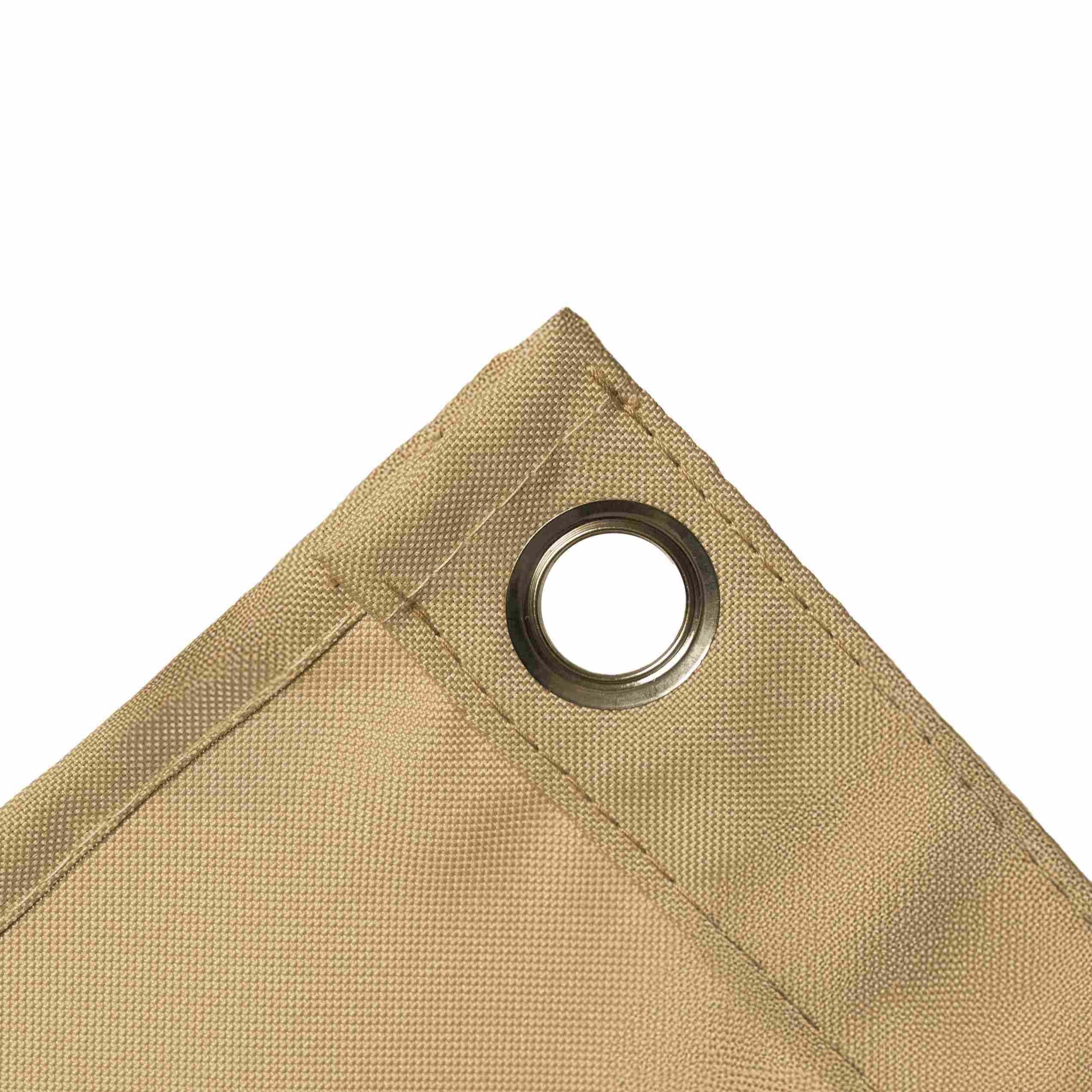 12mil Top & Bottom Grommet Canvas Curtain with PVC Panel for Insulation Patio Cover and Garage Door Insulation, 1 Panel