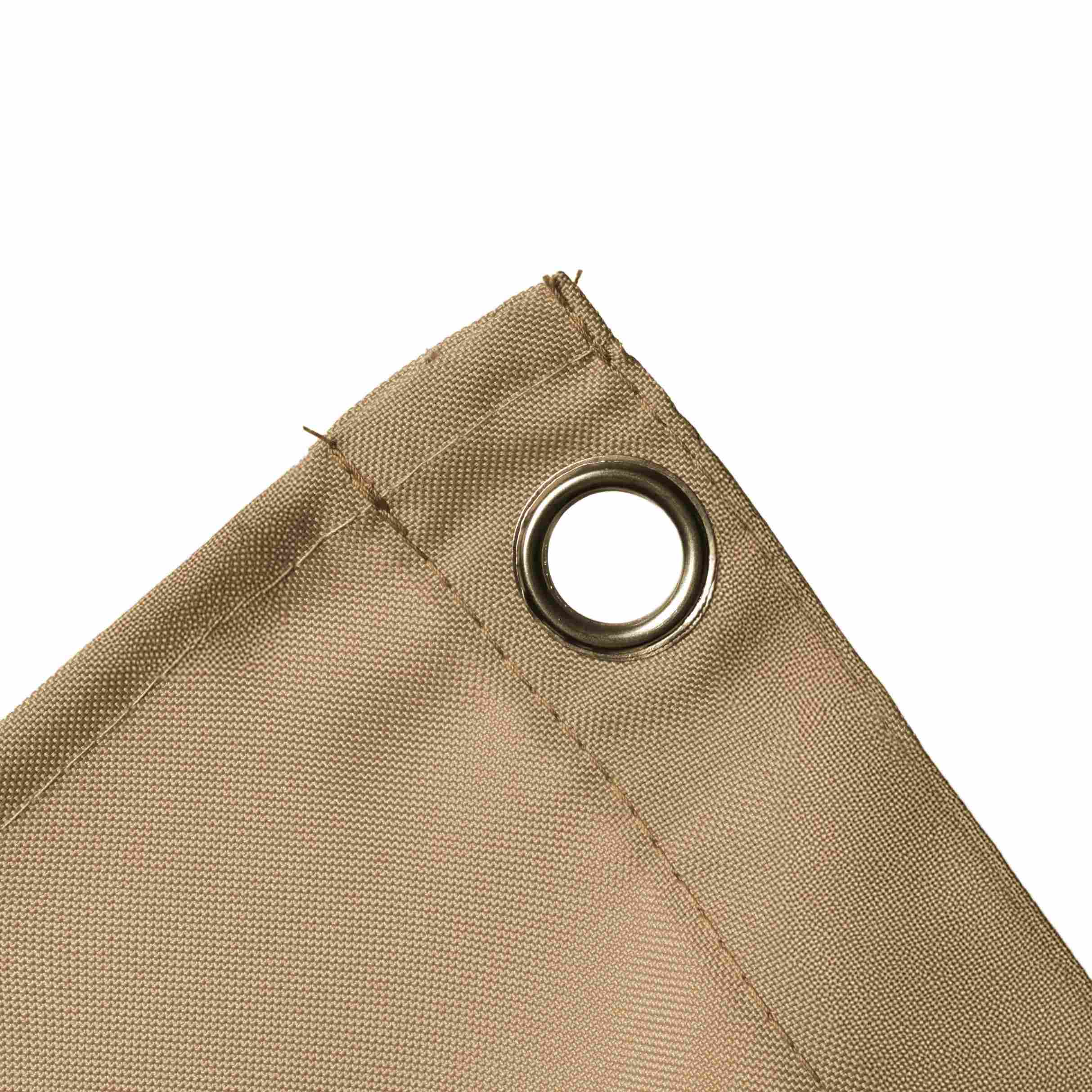 12mil Top & Bottom Grommet Canvas Curtain with PVC Panel for Insulation Patio Cover and Garage Door Insulation, 1 Panel