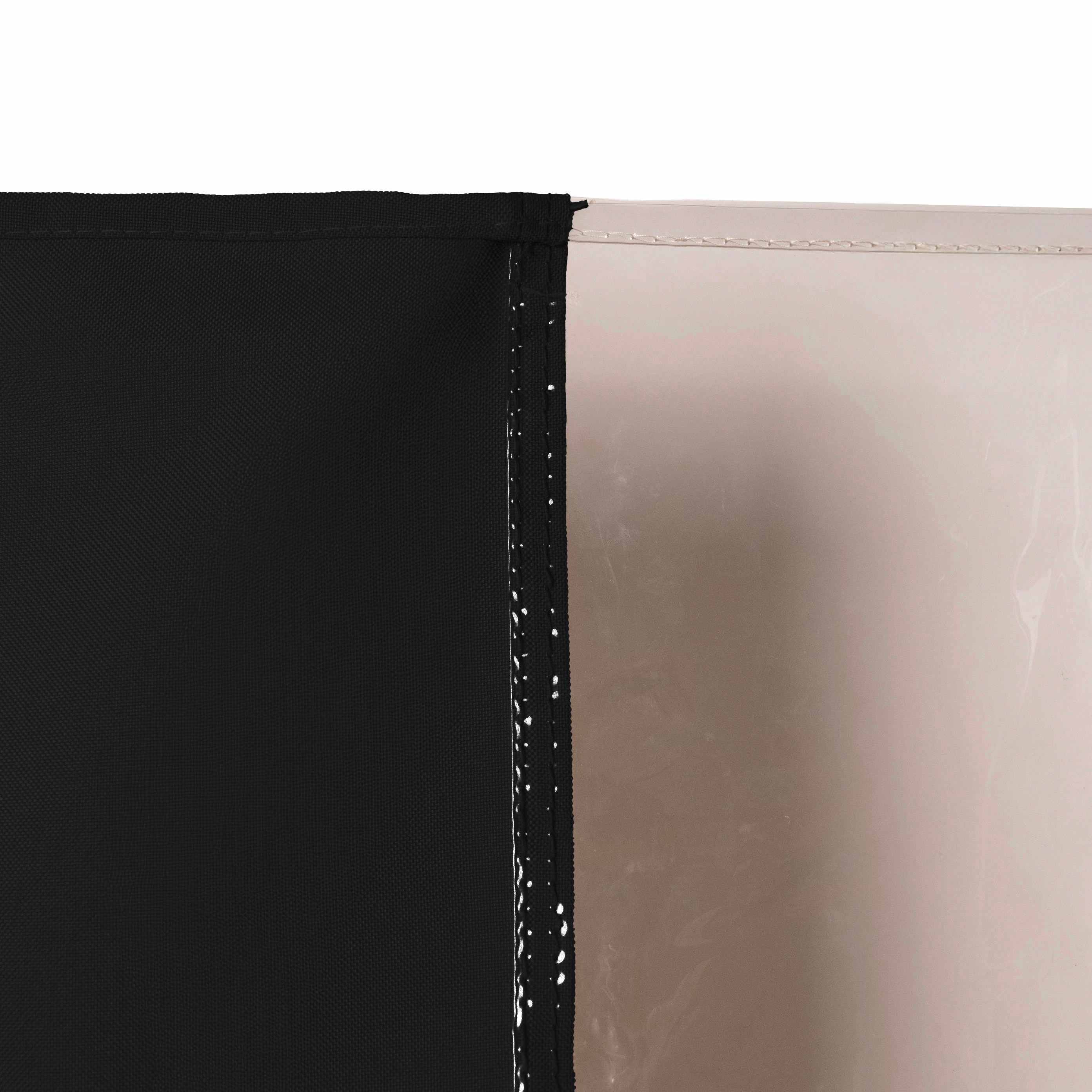 12mil Top & Bottom Grommet Canvas Curtain with PVC Panel for Insulation Patio Cover and Garage Door Insulation, 1 Panel
