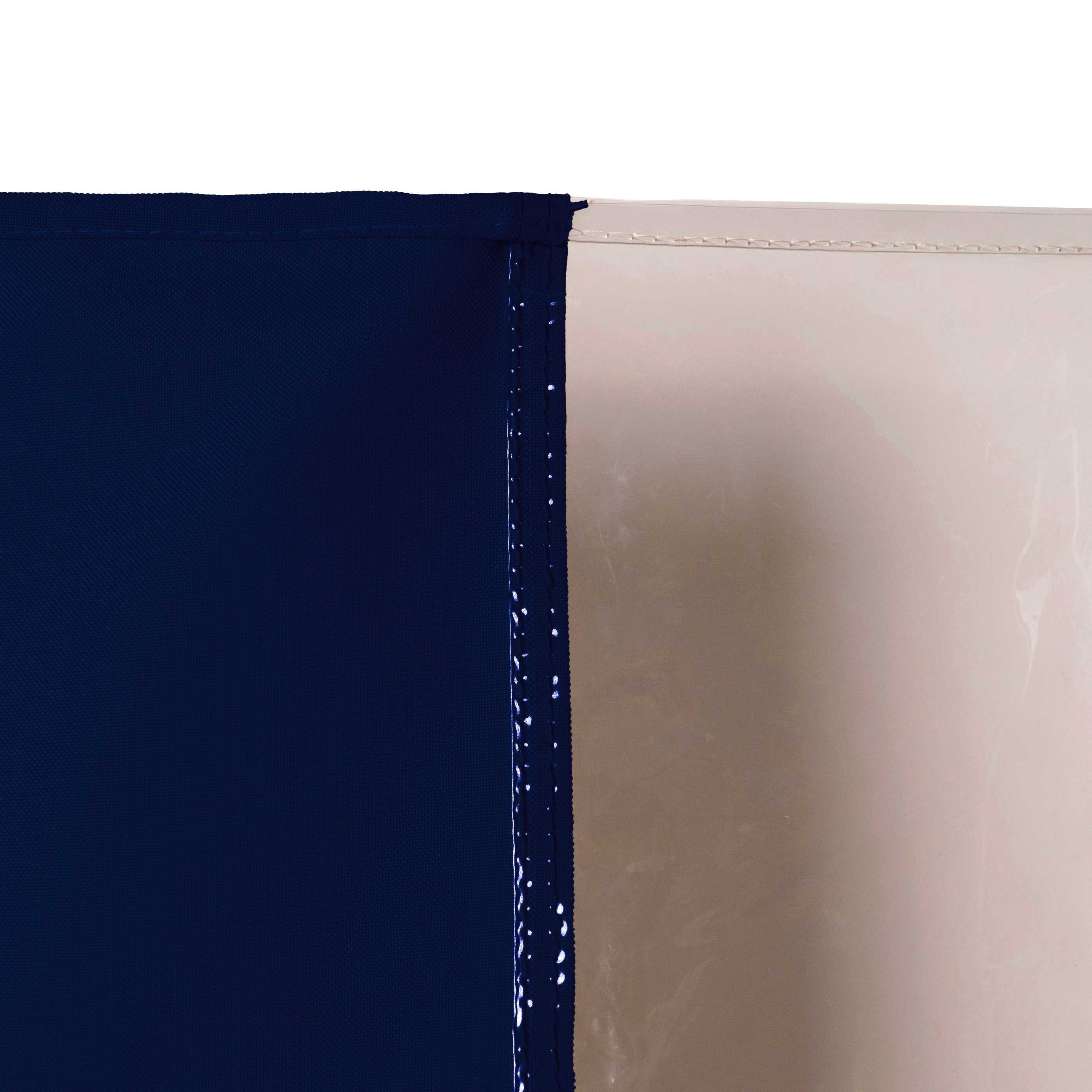 12mil Top & Bottom Grommet Canvas Curtain with PVC Panel for Insulation Patio Cover and Garage Door Insulation, 1 Panel