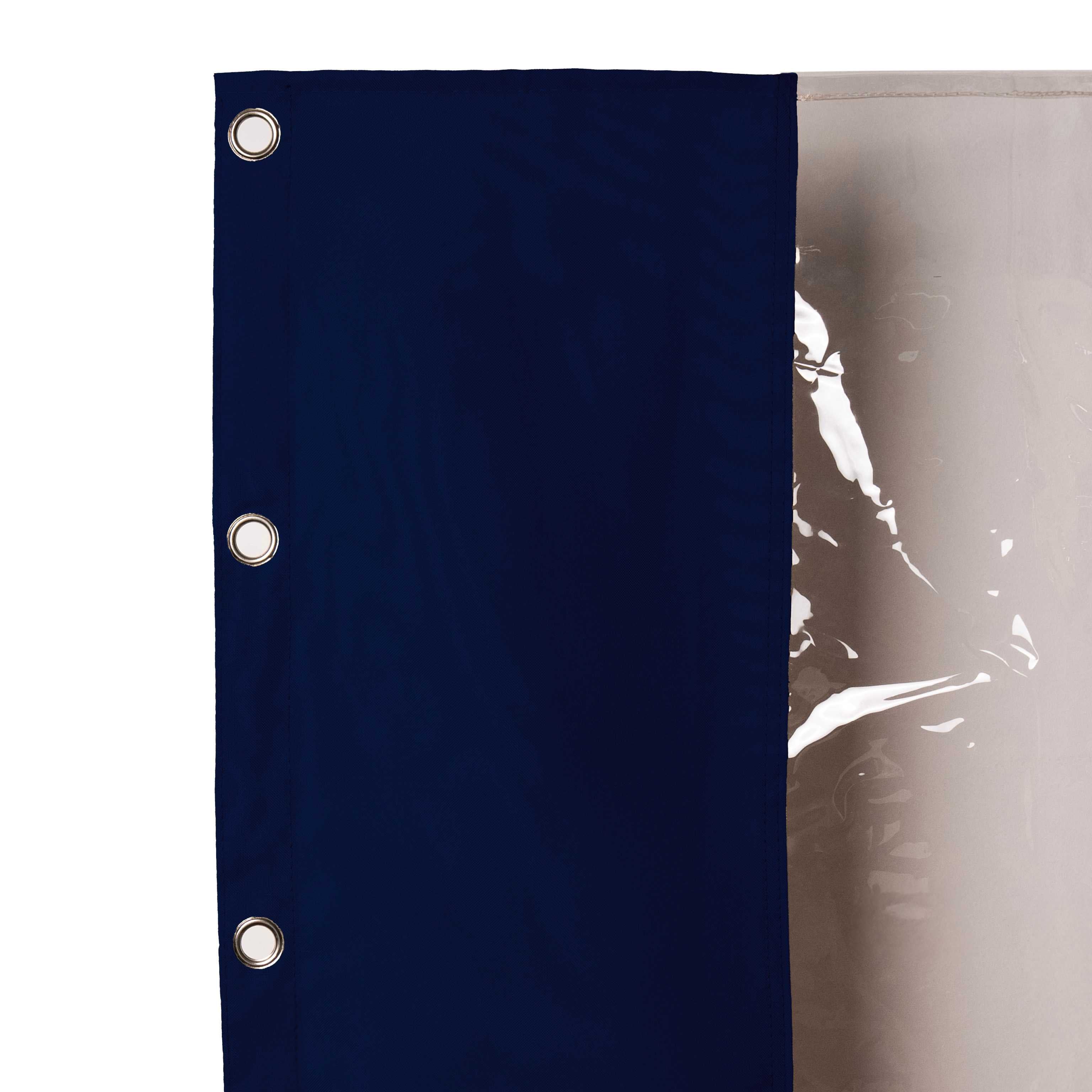 12mil Top & Bottom Grommet Canvas Curtain with PVC Panel for Insulation Patio Cover and Garage Door Insulation, 1 Panel