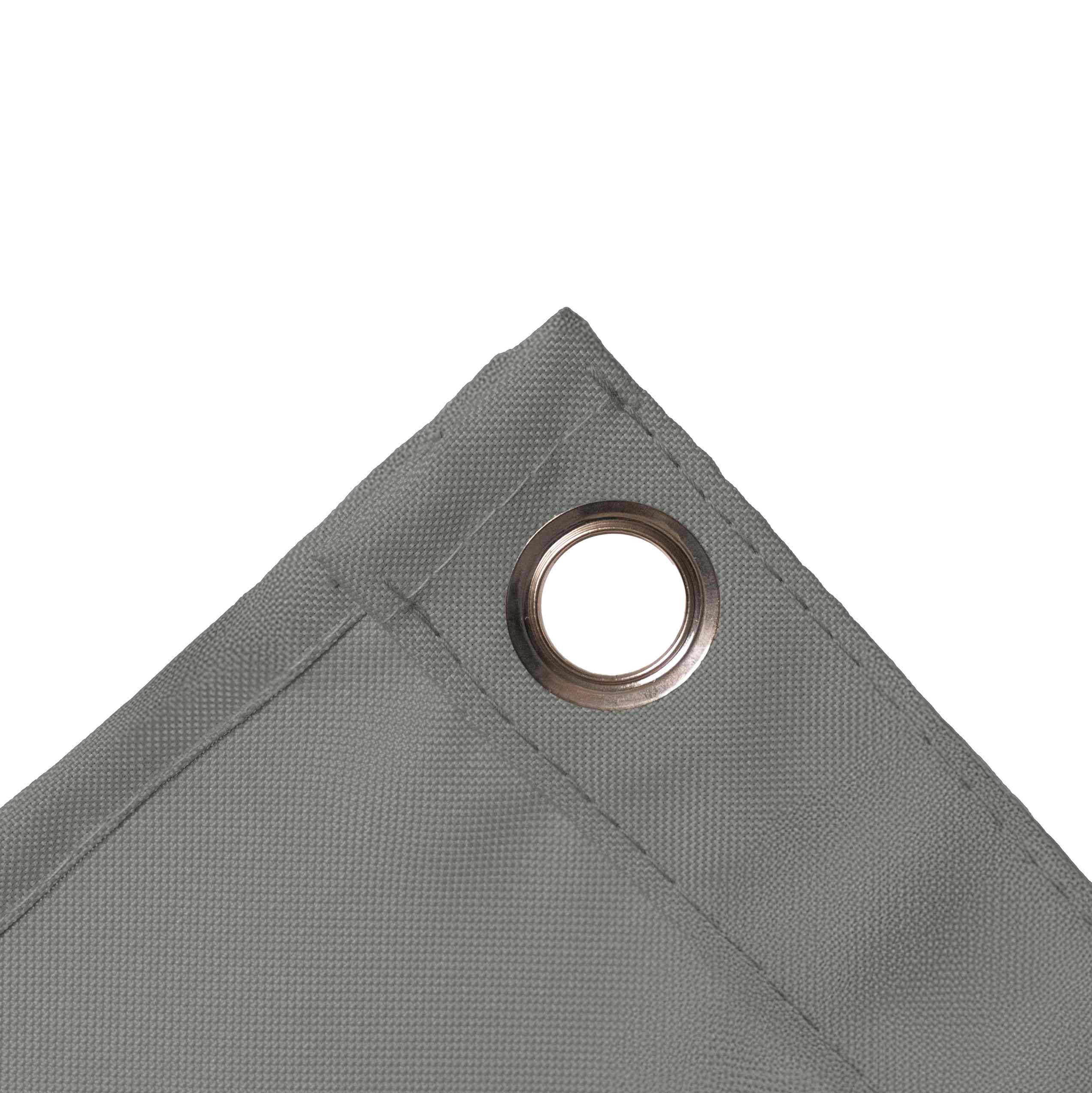 12mil Top & Bottom Grommet Canvas Curtain with PVC Panel for Insulation Patio Cover and Garage Door Insulation, 1 Panel