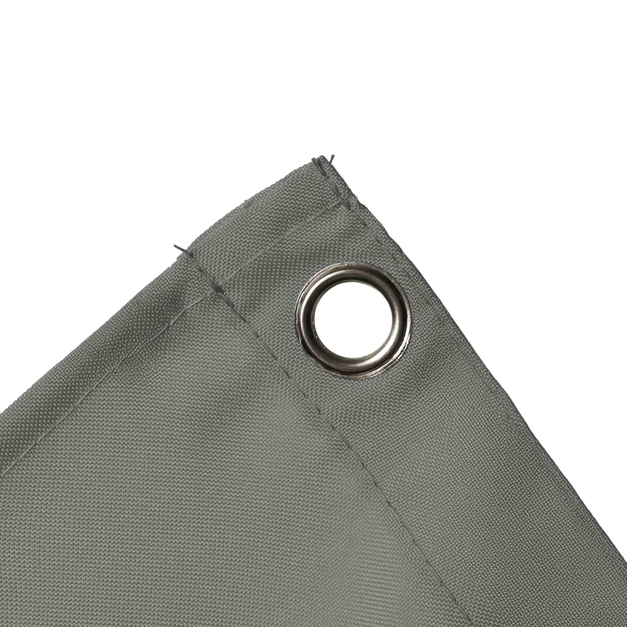 12mil Top & Bottom Grommet Canvas Curtain with PVC Panel for Insulation Patio Cover and Garage Door Insulation, 1 Panel