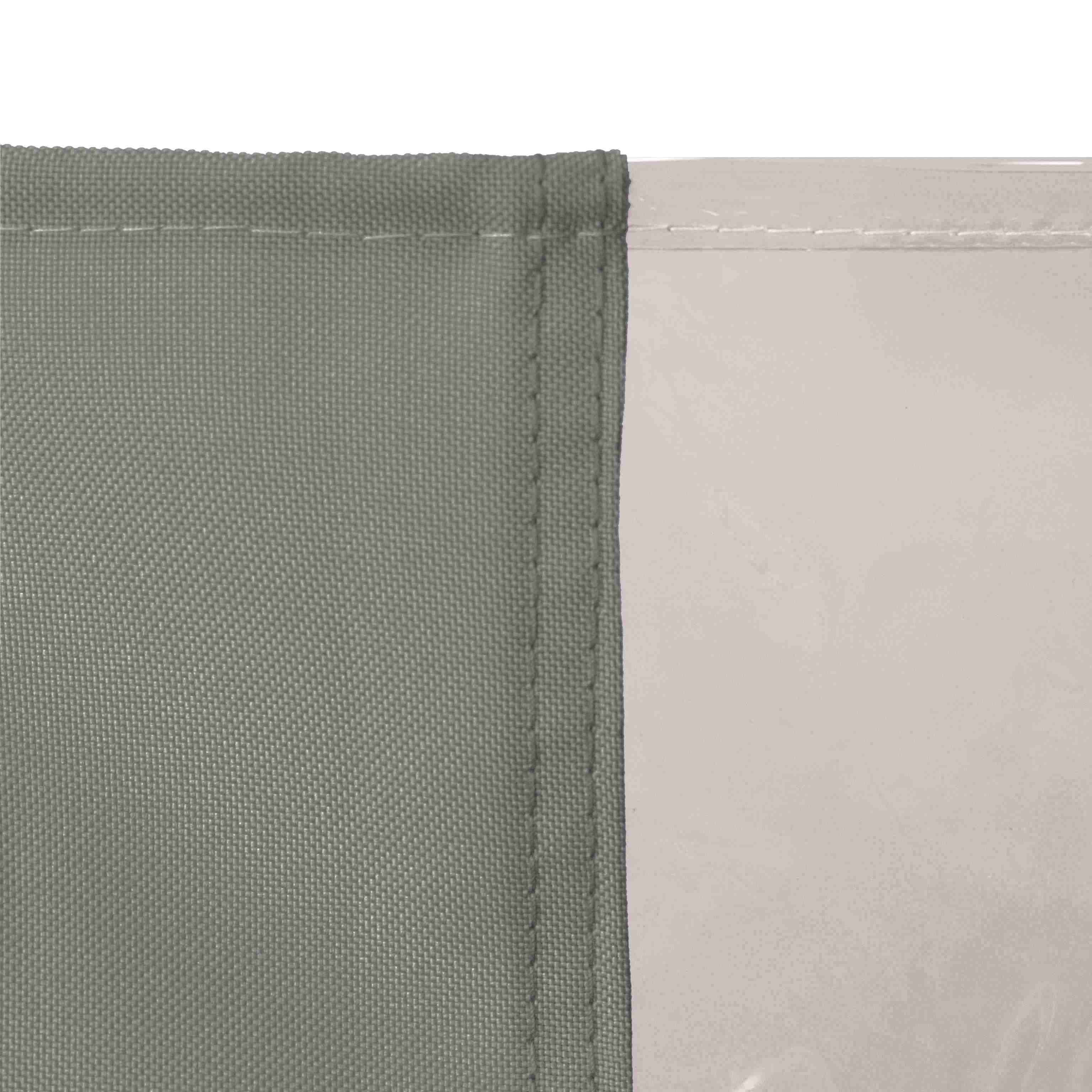 12mil Top & Bottom Grommet Canvas Curtain with PVC Panel for Insulation Patio Cover and Garage Door Insulation, 1 Panel