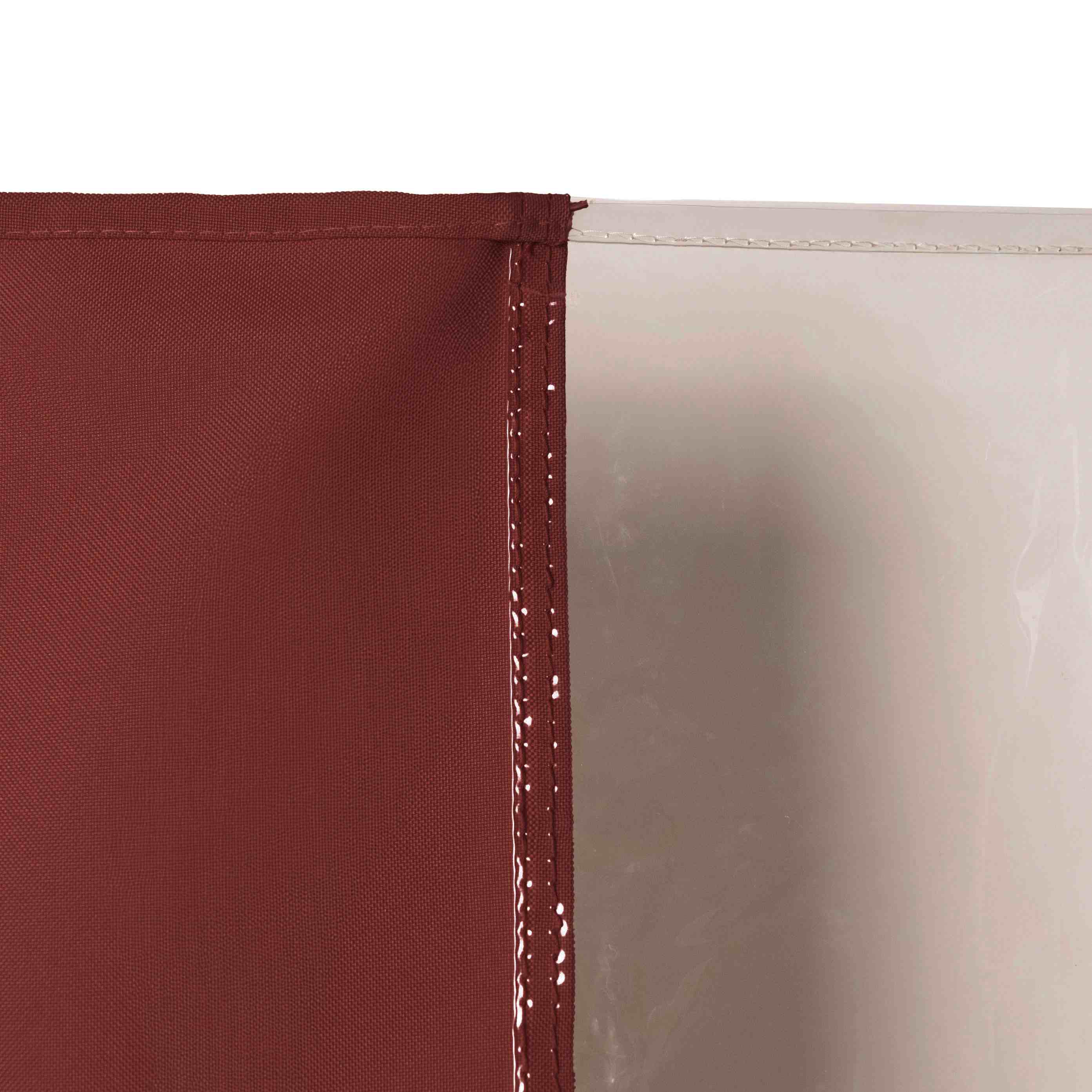 12mil Top & Bottom Grommet Canvas Curtain with PVC Panel for Insulation Patio Cover and Garage Door Insulation, 1 Panel