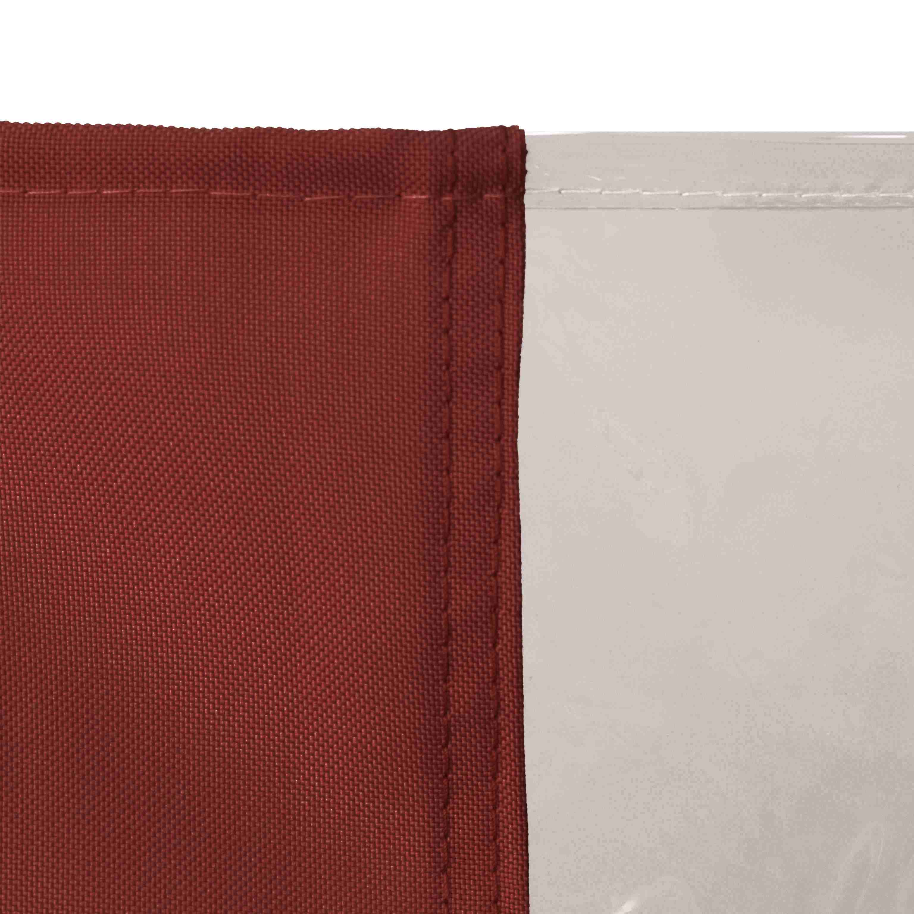 12mil Top & Bottom Grommet Canvas Curtain with PVC Panel for Insulation Patio Cover and Garage Door Insulation, 1 Panel