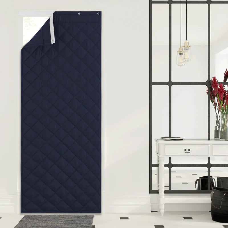 Winter Thicken Cotton Blackout Thermal Insulated Door Curtain For Living Room, Bedroom 1 Panel