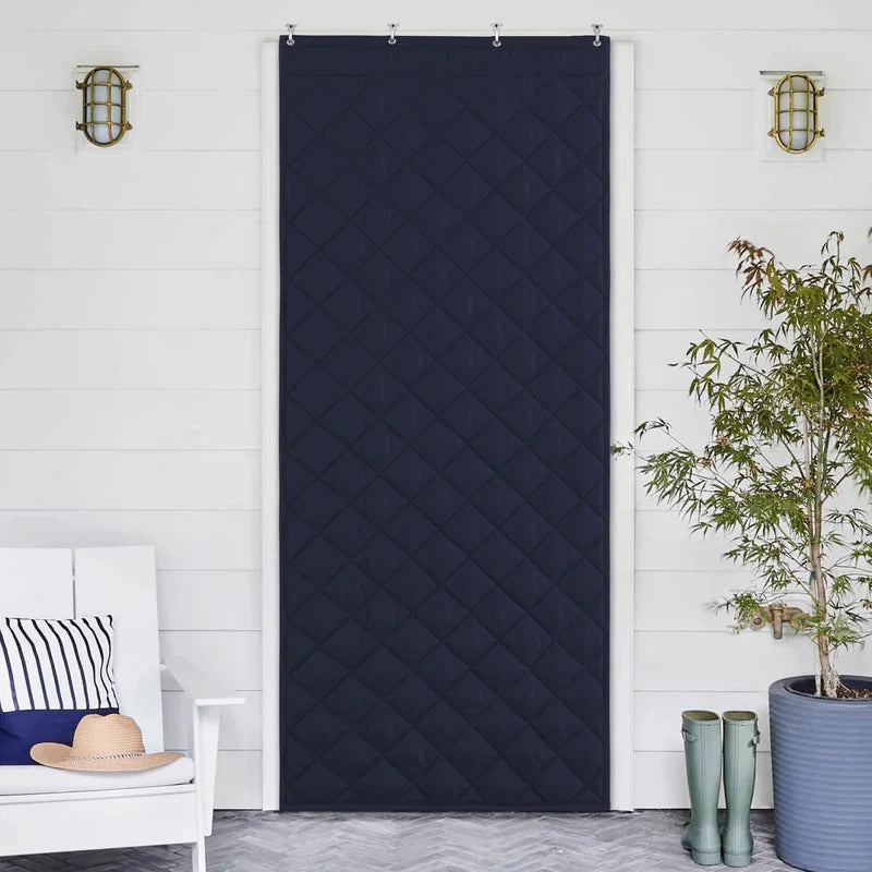 Winter Thicken Cotton Blackout Thermal Insulated Door Curtain For Living Room, Bedroom 1 Panel