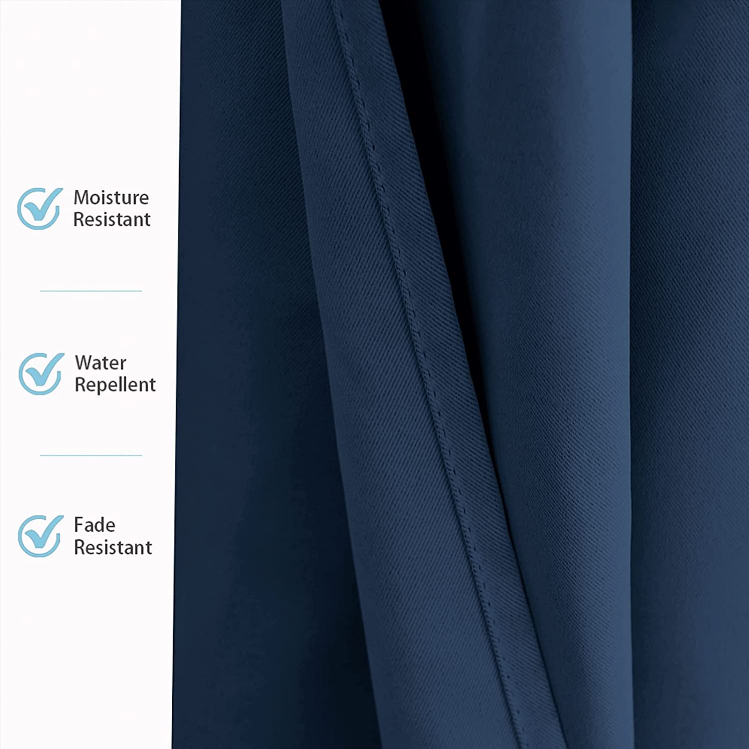 Grommet Waterproof Privacy Extra Wide 120,140,150inch Outdoor Curtains for Patio 1 Panel