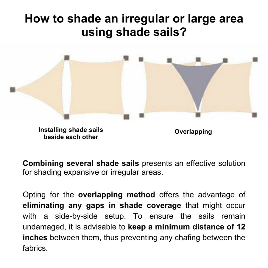 Clearance Sale Outdoor Waterproof Rectangle Sun Shade Sail for Patio/Pool