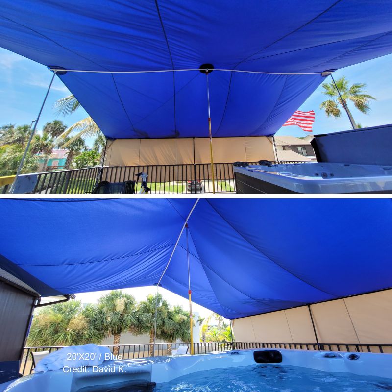 Outdoor Waterproof Rectangle Sun Shade Sail for Patio/Pool