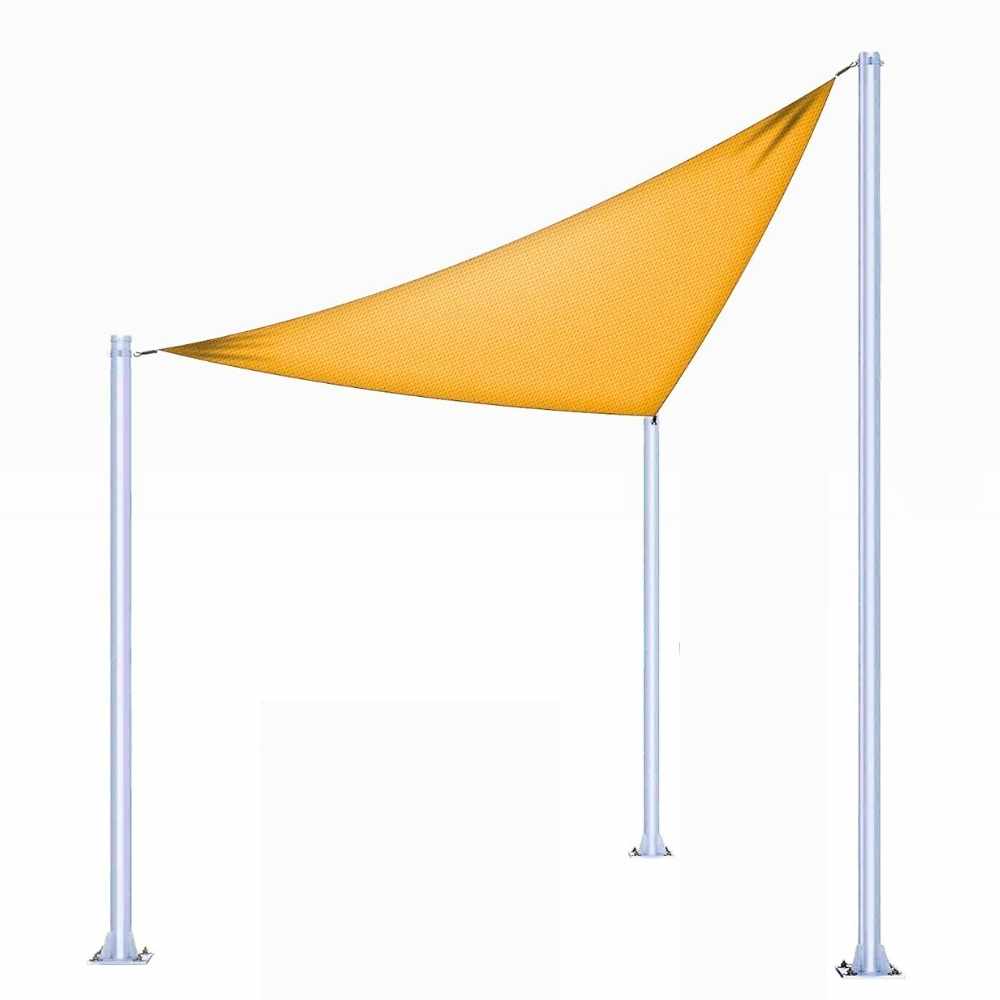 Opaque Privacy Protection Outdoor Waterproof Sun Shade Sail Canopy Tri – KGORGE  Store