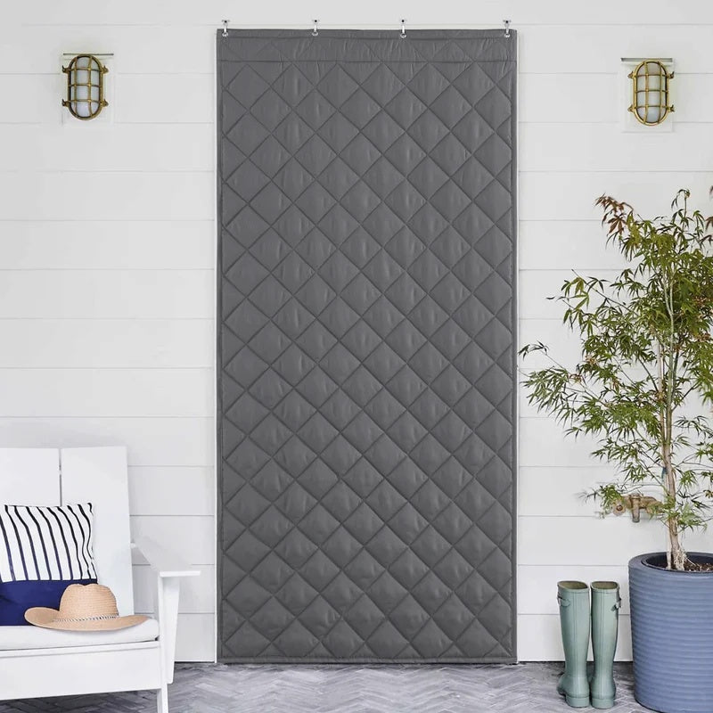 Winter Thicken Cotton Blackout Thermal Insulated Door Curtain For Living Room, Bedroom 1 Panel