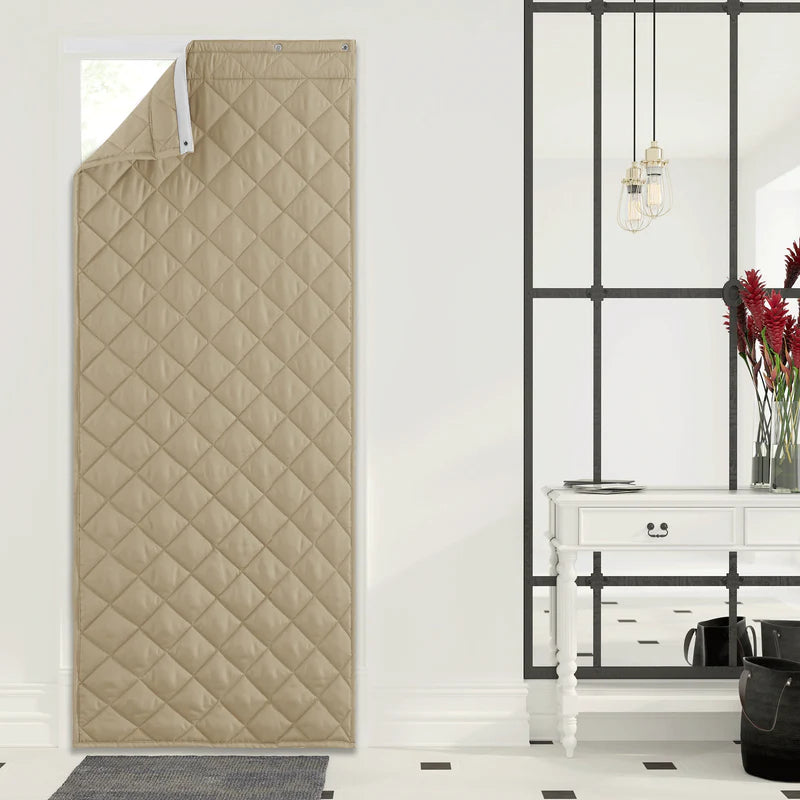 Winter Thicken Cotton Blackout Thermal Insulated Door Curtain For Living Room, Bedroom 1 Panel