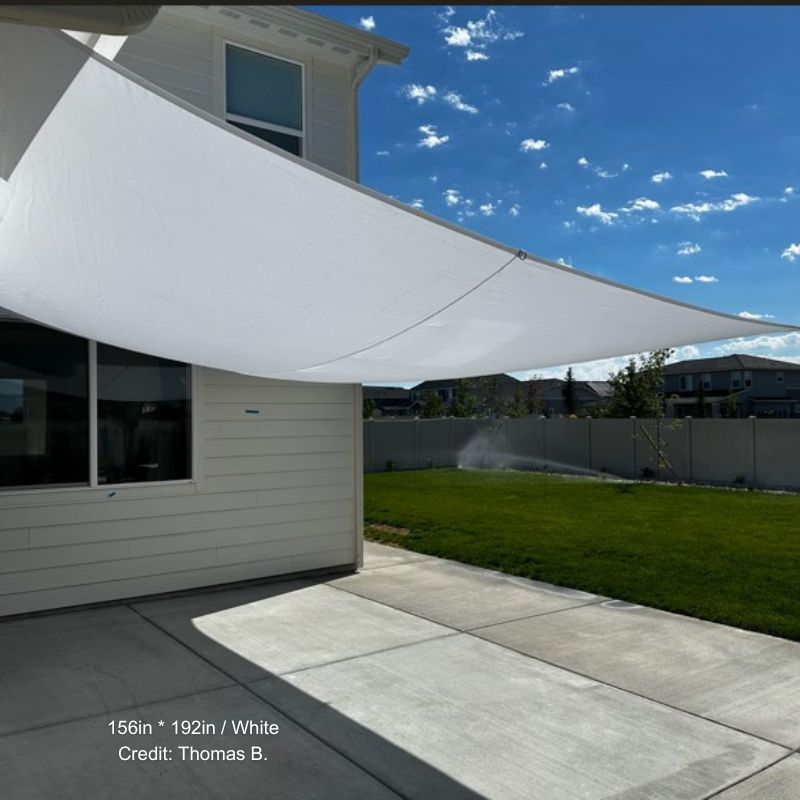 Custom Size Outdoor Sun Shade Sail Waterproof Canopy UV Block for Patio,Garden,Backyard Lawn