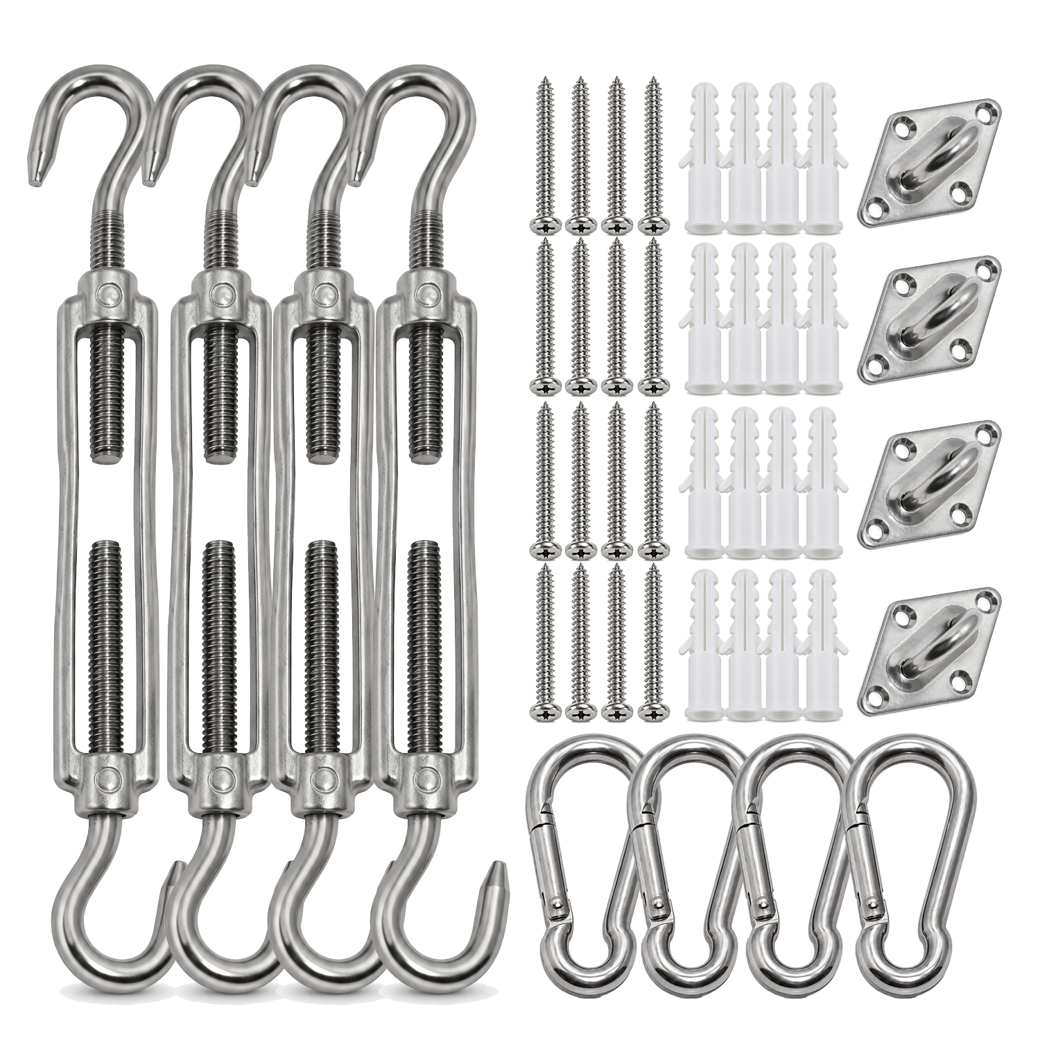 Heavy Duty 304 Shade Sail Installation Hardware  Kit