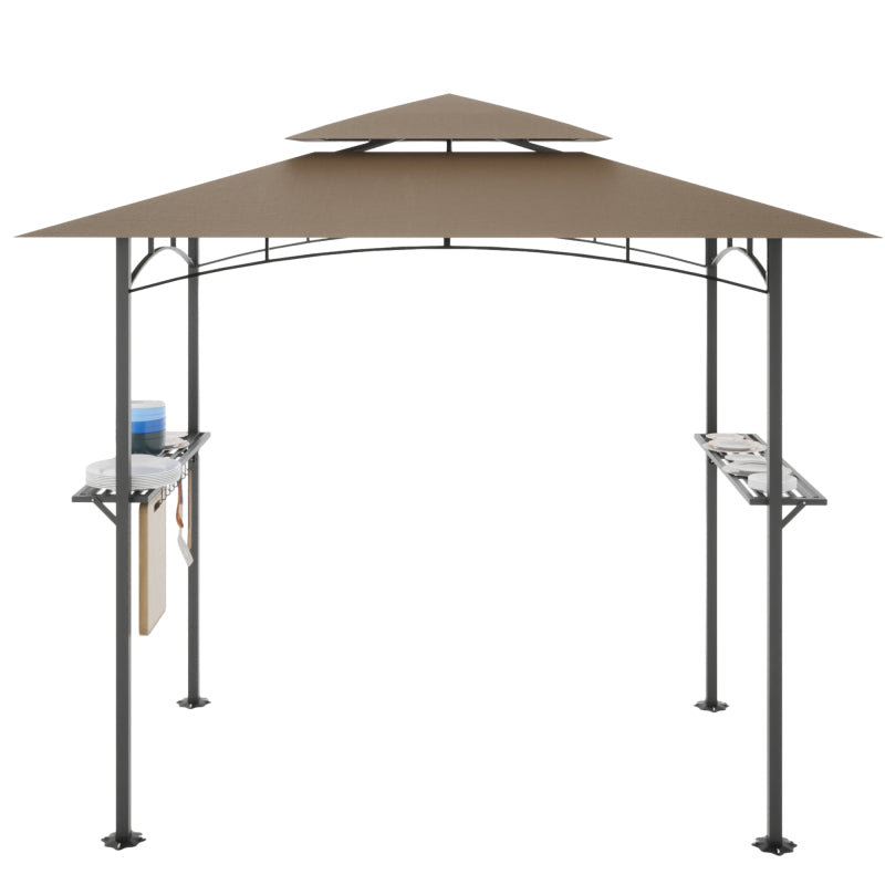 [KGORGE Plus] 8x 5 FT Grill Gazebo Grill Canopy Double Tiered BBQ Gazebo Outdoor BBQ Canopy