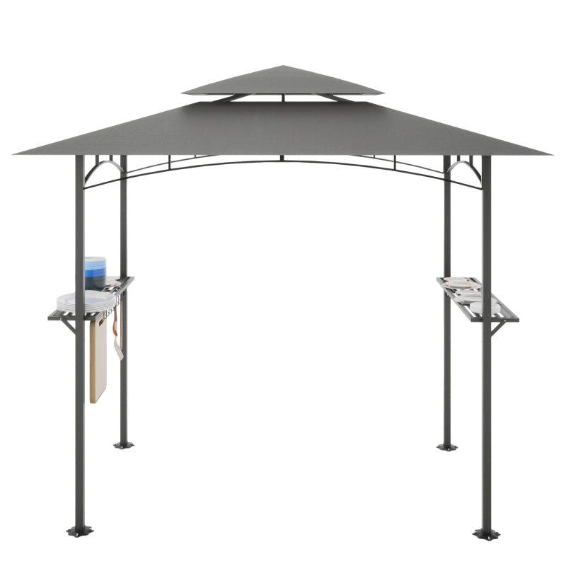 [KGORGE Plus] 8x 5 FT Grill Gazebo Grill Canopy Double Tiered BBQ Gazebo Outdoor BBQ Canopy