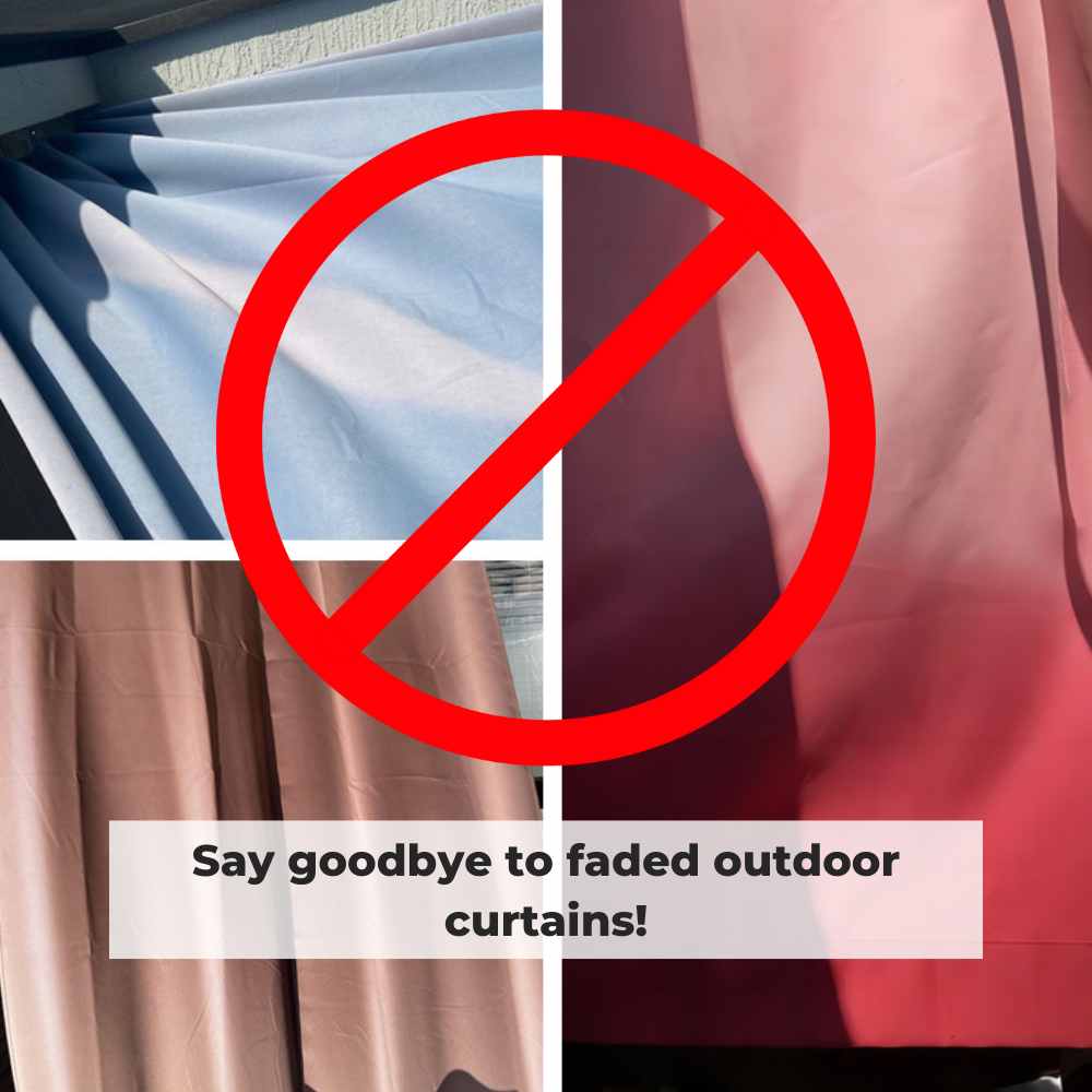 Fadenomore Upgraded Grommet Windproof and Waterproof Outdoor Curtains 1 Panel