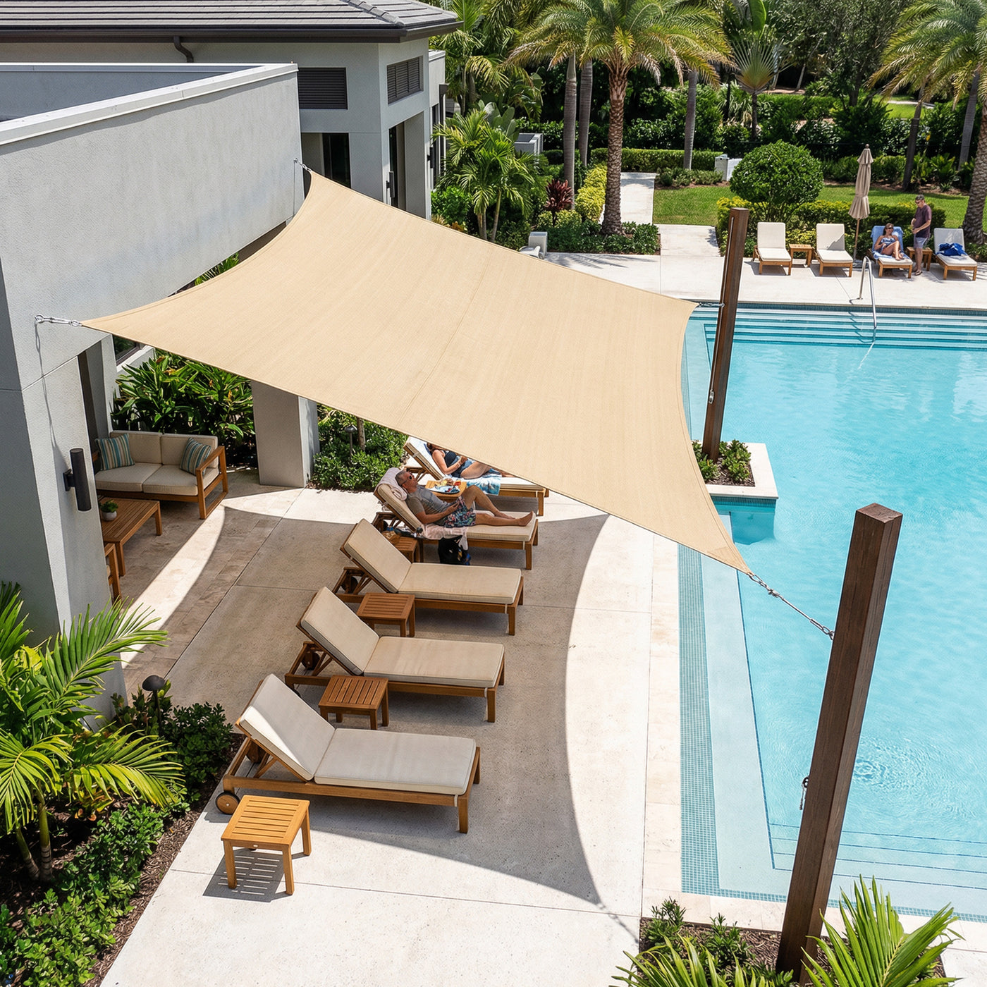 Large Heavy Duty Waterproof Sun Shade Sail – KGORGE Store
