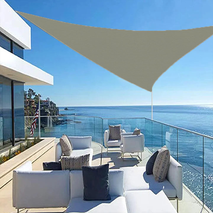 Opaque Privacy Protection Outdoor Waterproof Sun Shade Sail Canopy Triangle UV Block for Patio