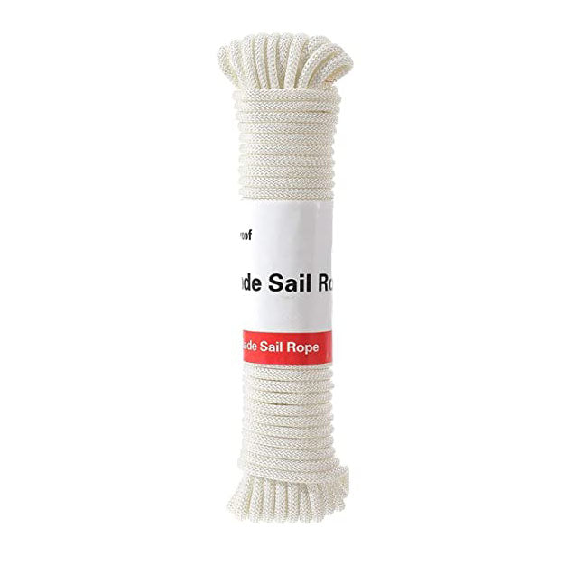 Outdoor Sun Shade Sail Rope Polyester Solid Line for Garden, Patio