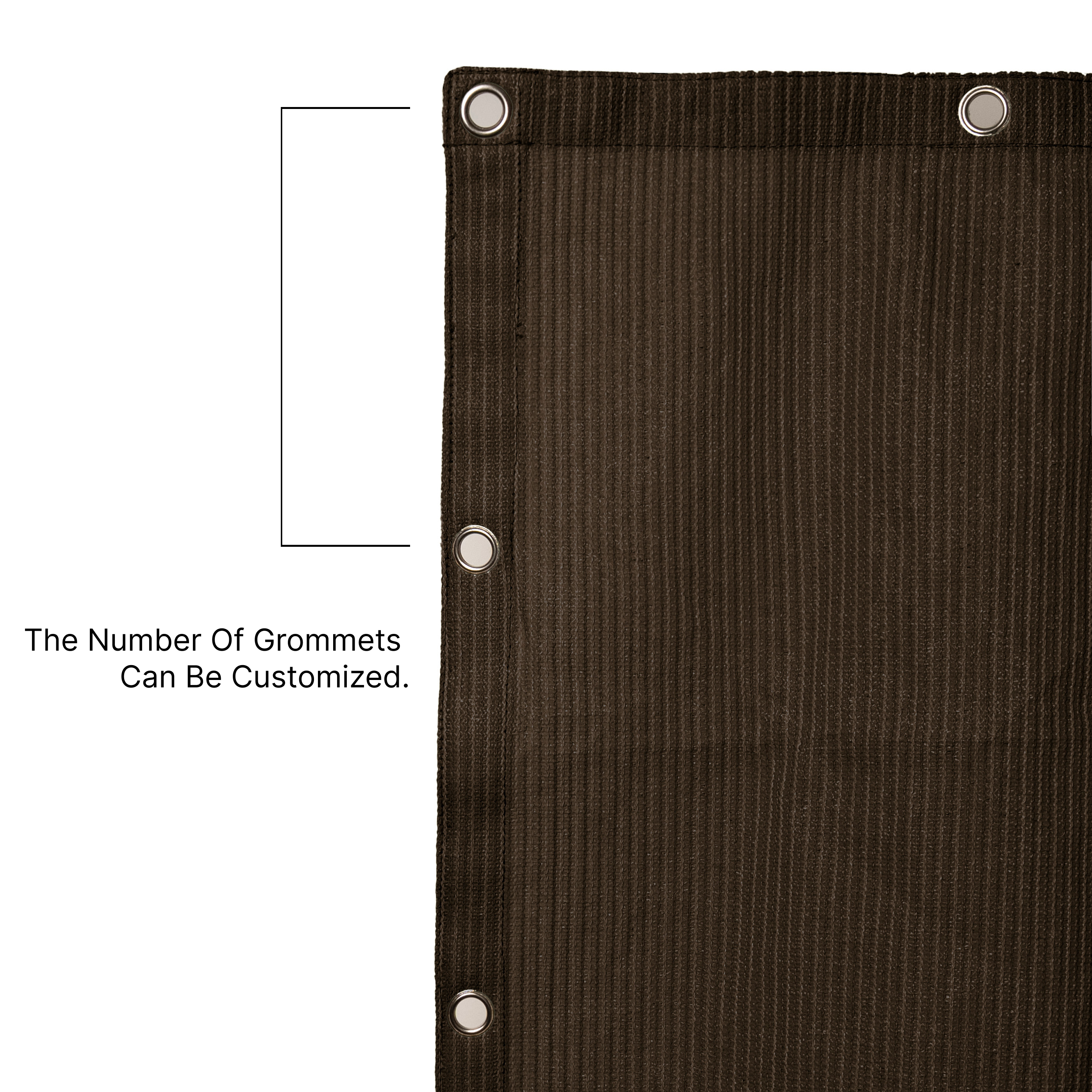 Outdoor HDPE Breathable Cover Shade Sail with Grommets for Pergola
