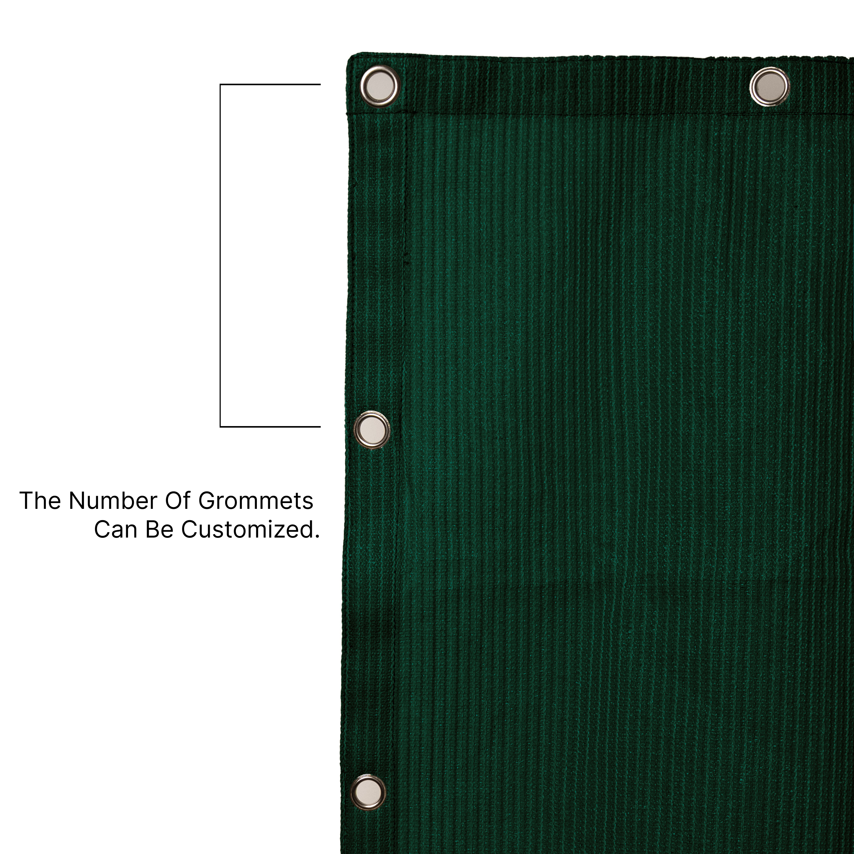 Outdoor HDPE Breathable Cover Shade Sail with Grommets for Pergola