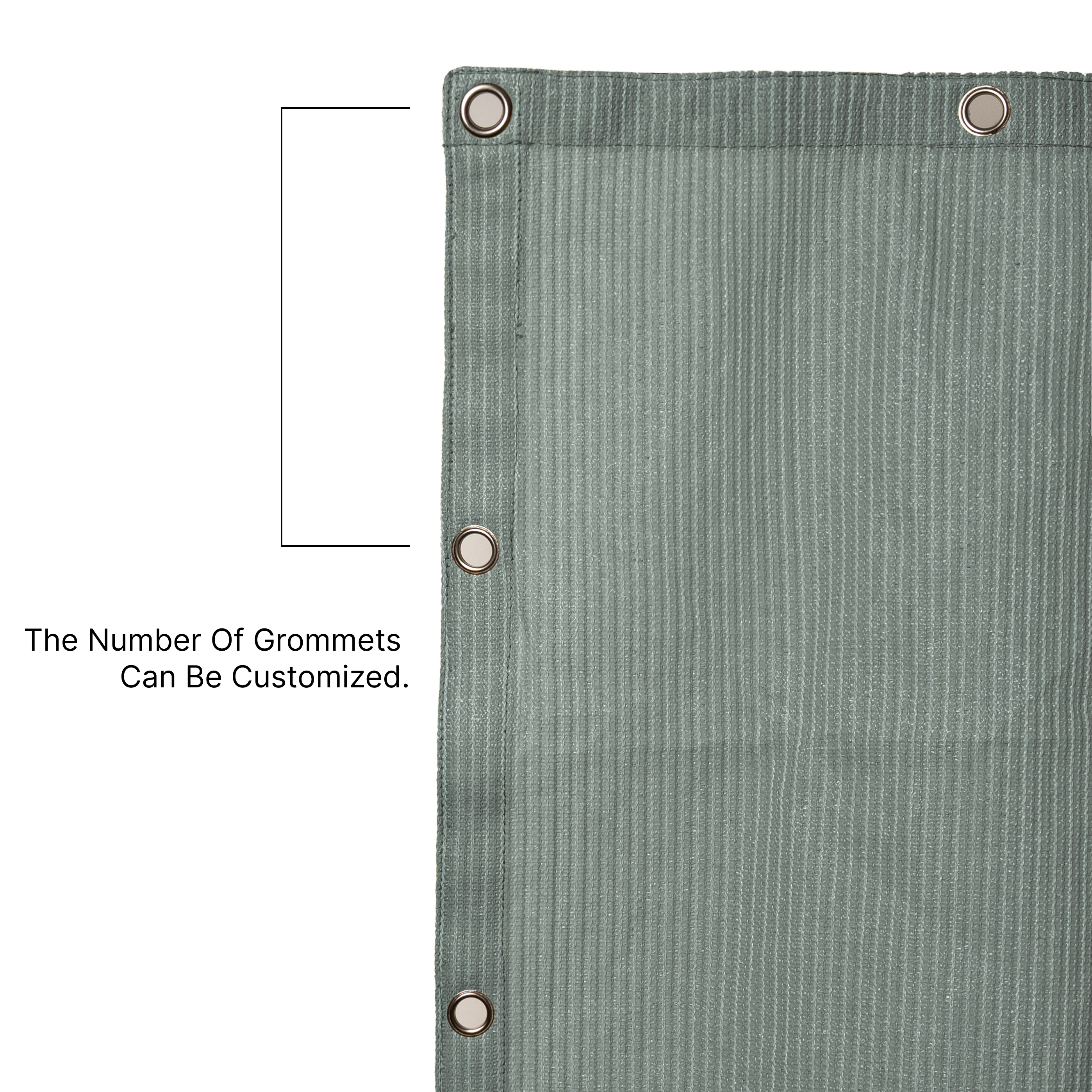 Outdoor HDPE Breathable Cover Shade Sail with Grommets for Pergola