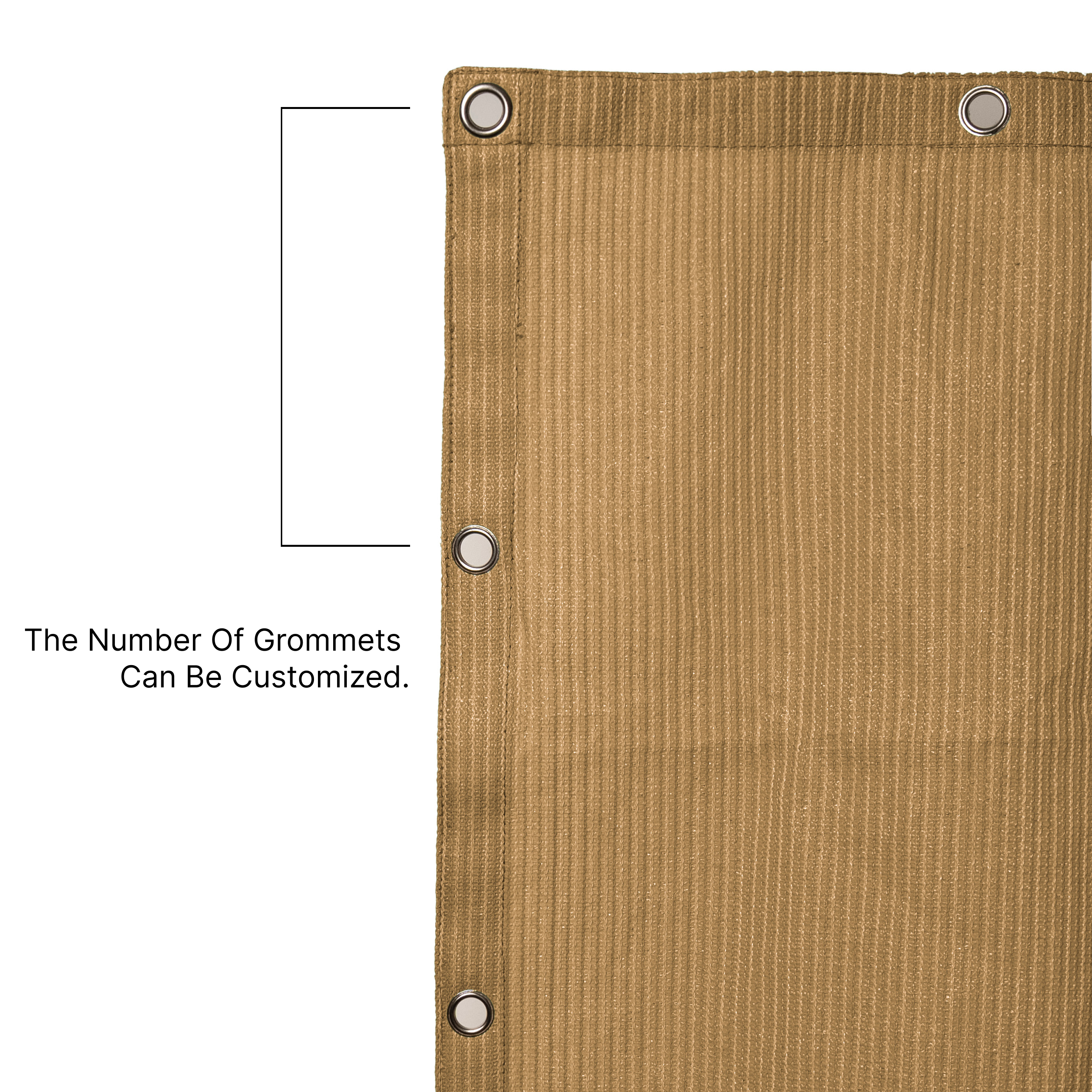 Outdoor HDPE Breathable Cover Shade Sail with Grommets for Pergola