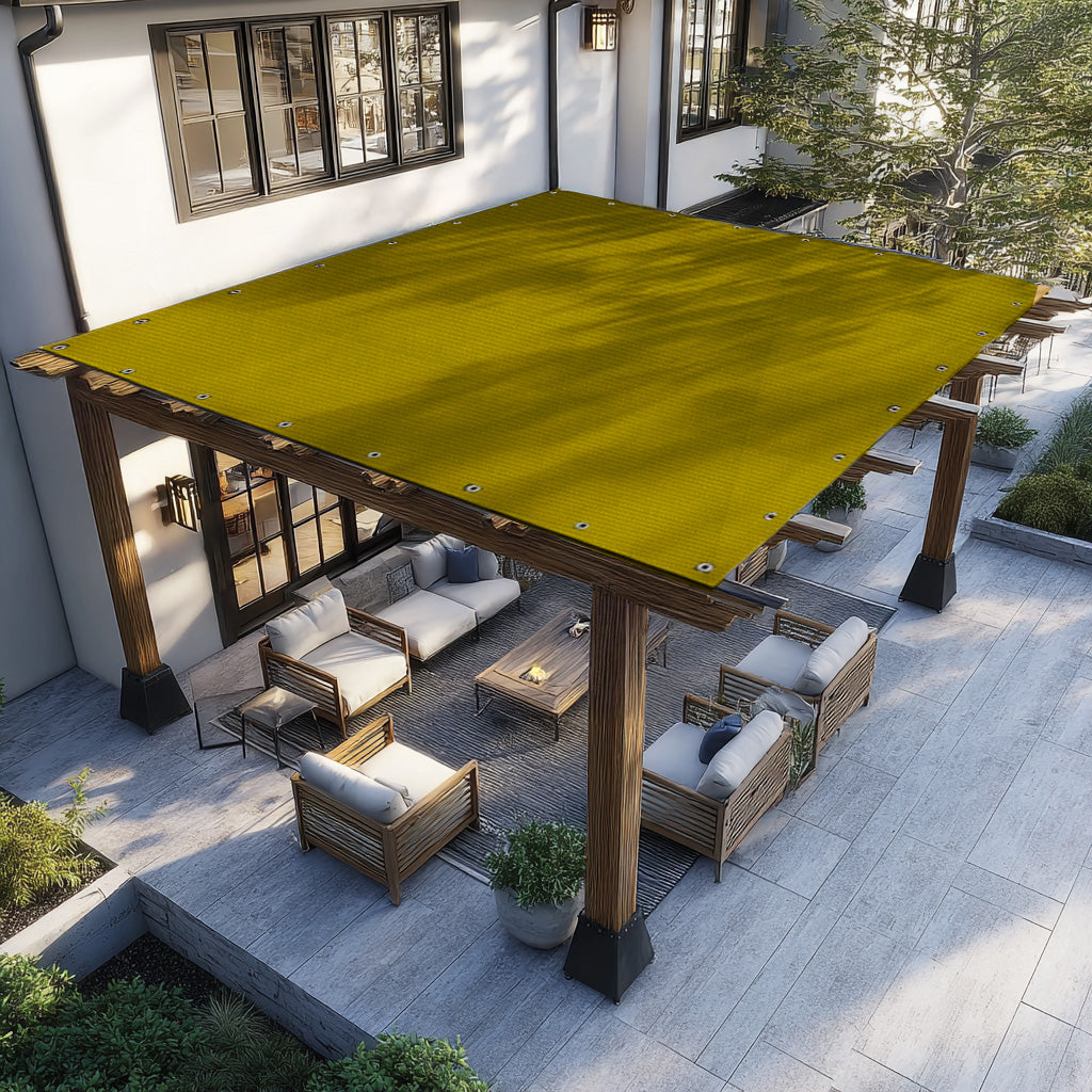 Outdoor HDPE Breathable Cover Shade Sail with Grommets for Pergola
