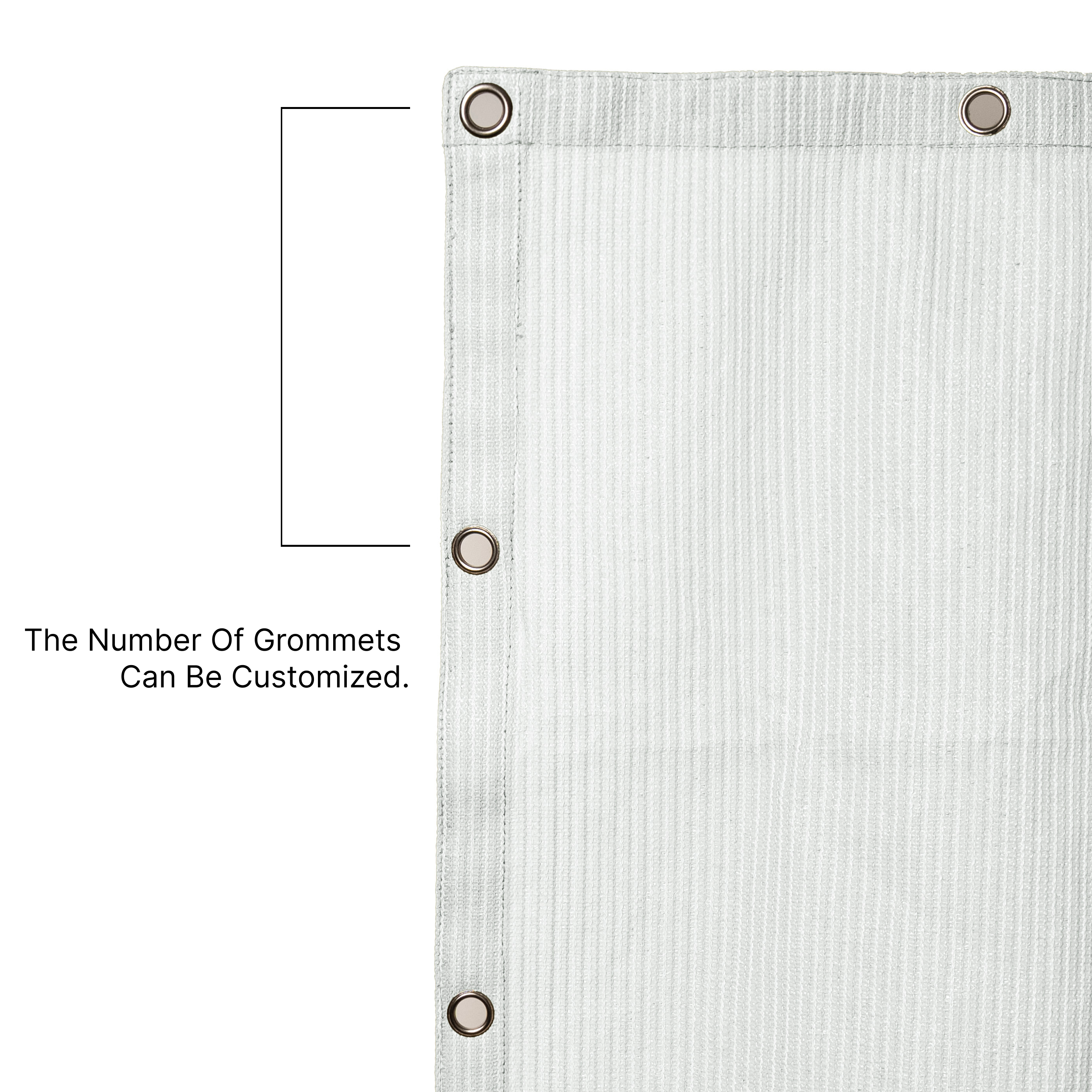 Outdoor HDPE Breathable Cover Shade Sail with Grommets for Pergola