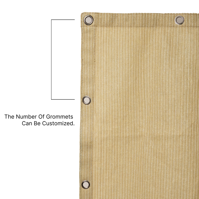 Outdoor HDPE Breathable Mesh Tarps with Grommets for Patios