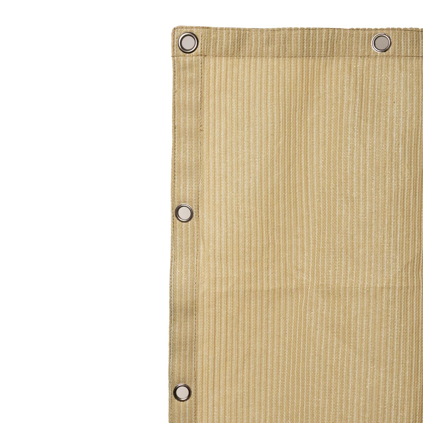 beige tarp Outdoor Pergola Shade Cover HDPE Breathable Mesh Tarps with Grommets for Patios, Beige / W3.25ft * L3.25ft