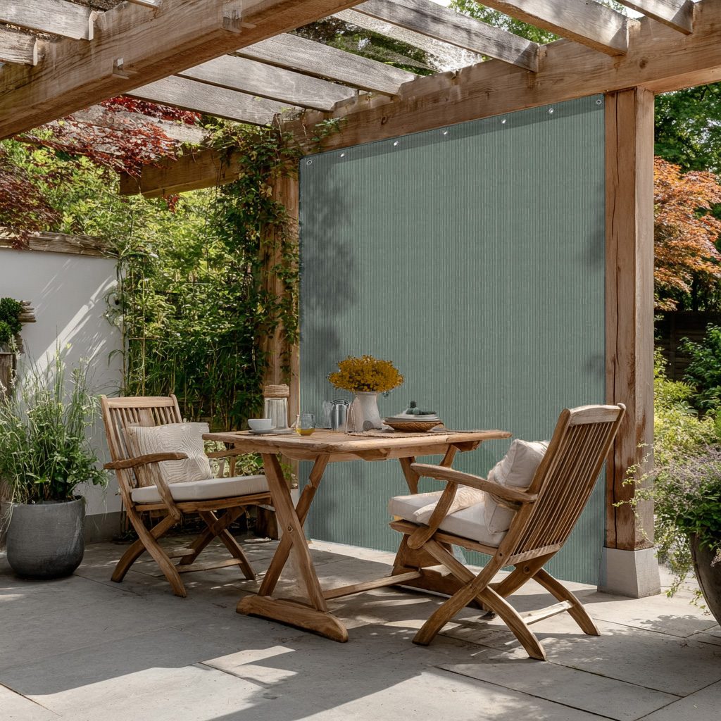 Outdoor HDPE Breathable Mesh Tarps with Grommets for Patios