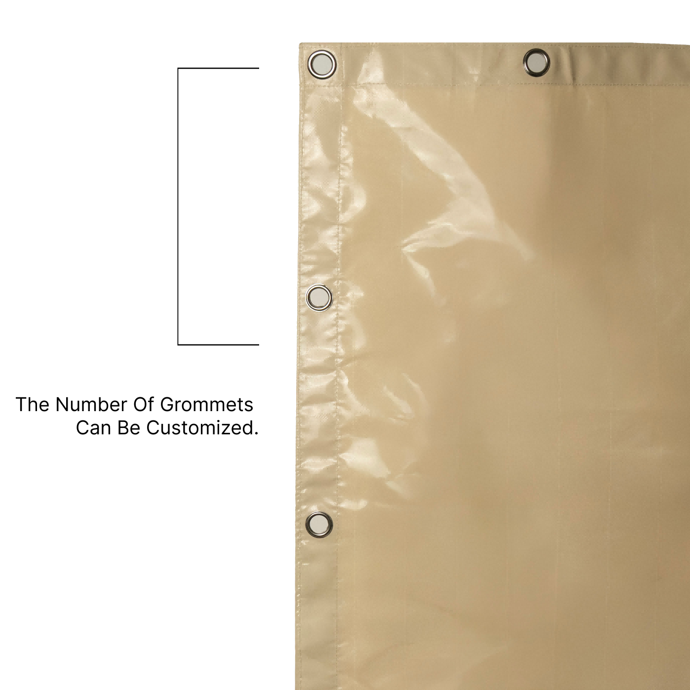 Outdoor Waterproof Tarpaulin Shade Sail with Grommets for Pergola