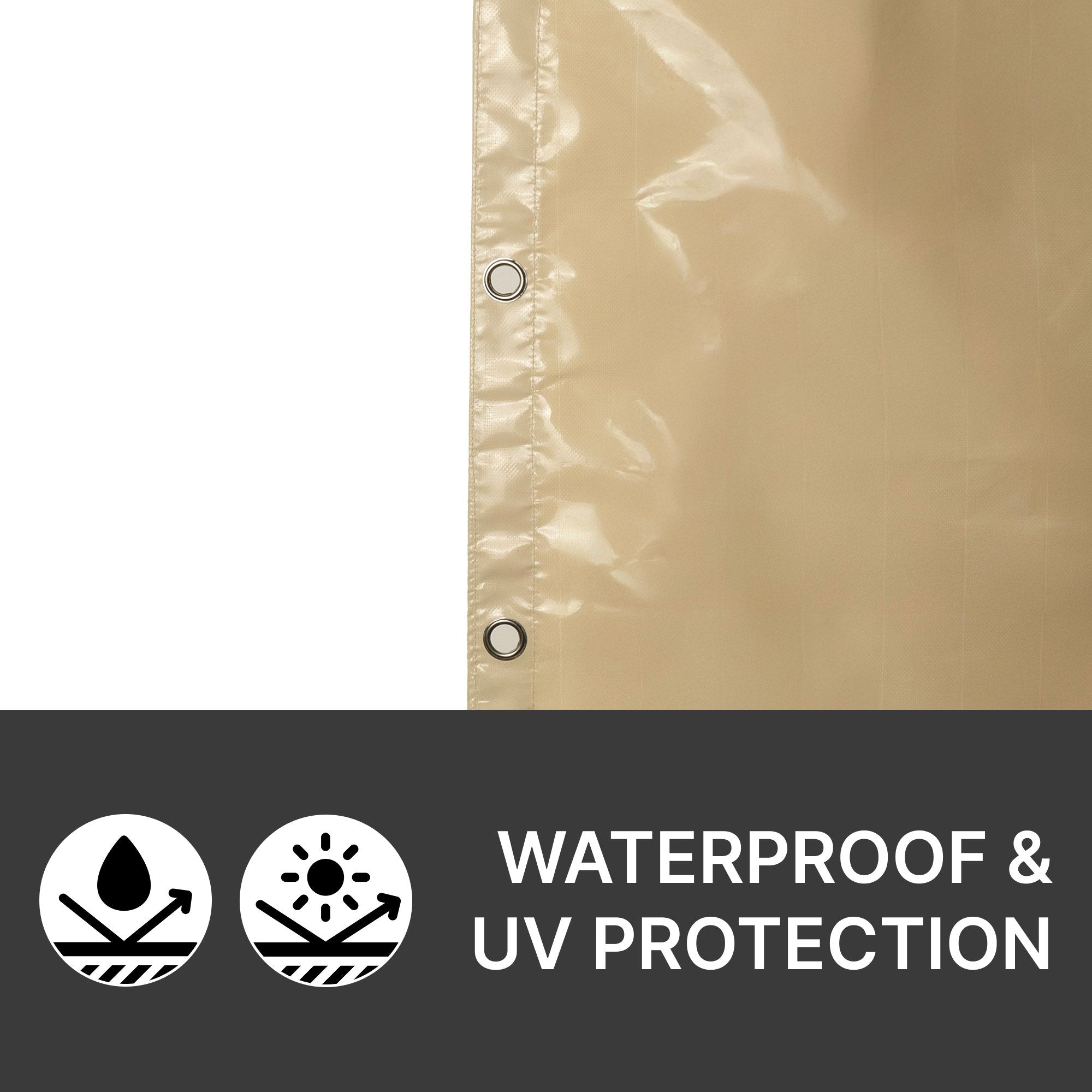 Outdoor Waterproof Tarpaulin Shade Sail with Grommets for Pergola