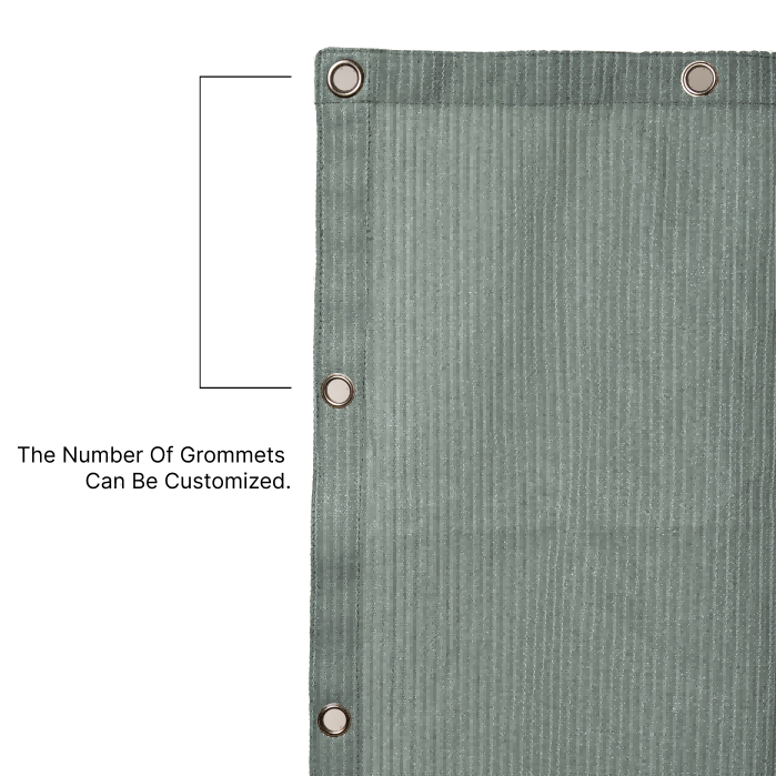 Outdoor HDPE Breathable Mesh Tarps with Grommets for Patios