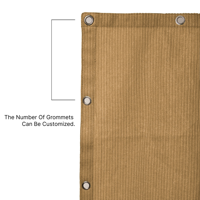 Outdoor HDPE Breathable Mesh Tarps with Grommets for Patios
