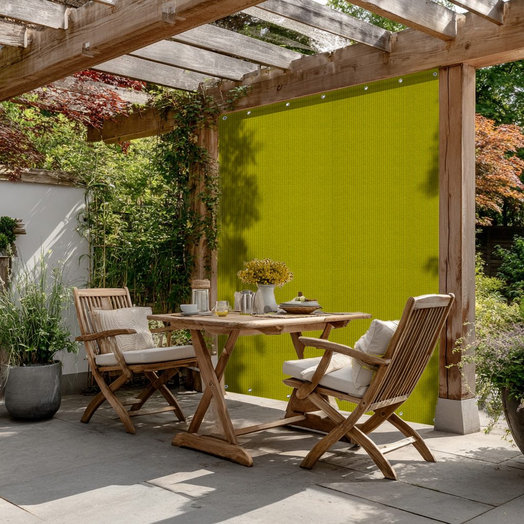 Outdoor HDPE Breathable Mesh Tarps with Grommets for Patios