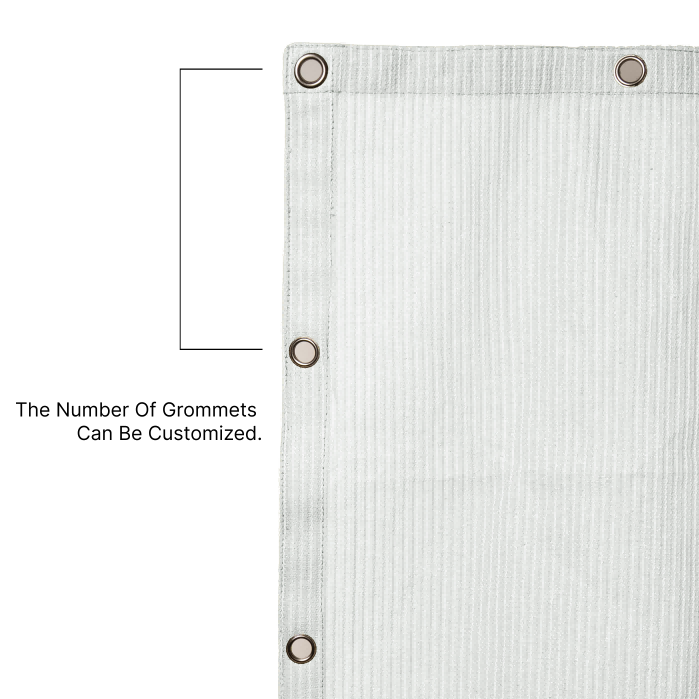 Outdoor HDPE Breathable Mesh Tarps with Grommets for Patios