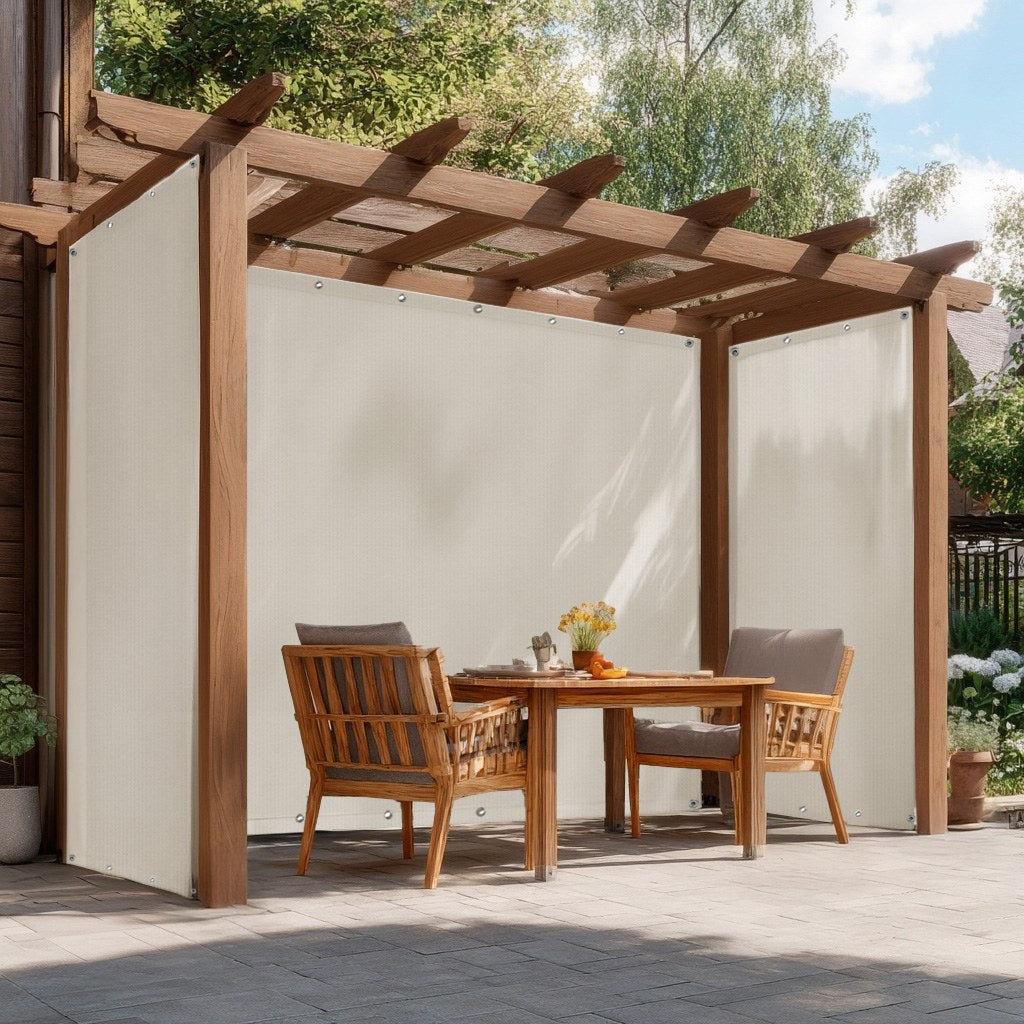 Outdoor HDPE Breathable Mesh Tarps with Grommets for Patios