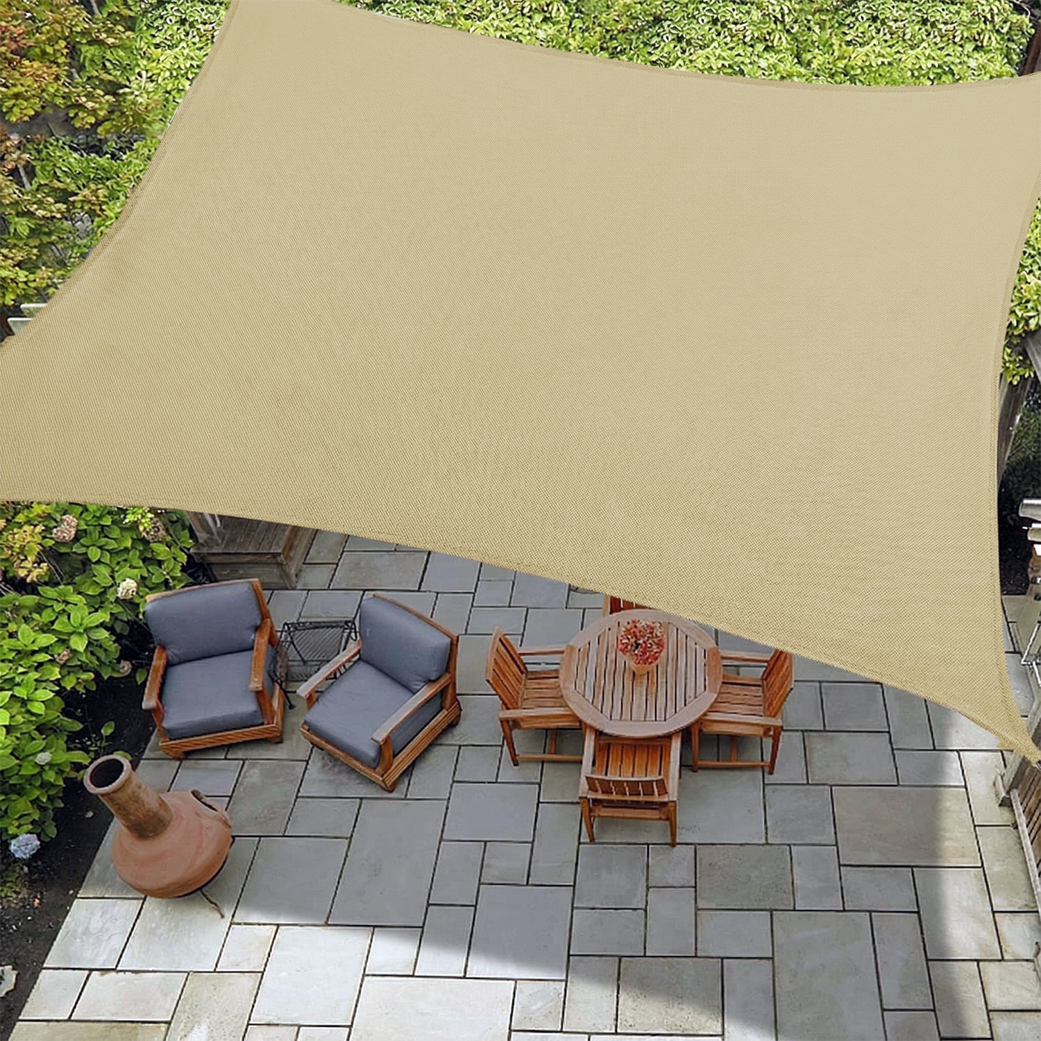 Outdoor Waterproof Rectangle Sun Shade Sail for Patio/Pool