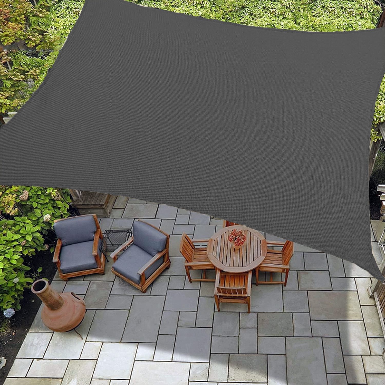 Outdoor Waterproof Rectangle Sun Shade Sail for Patio/Pool