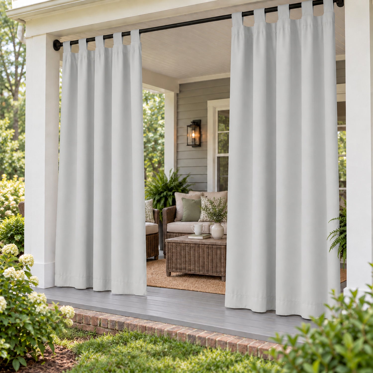 Tab Top Waterproof Outdoor Curtains 1 Panel | Outdoor Standard